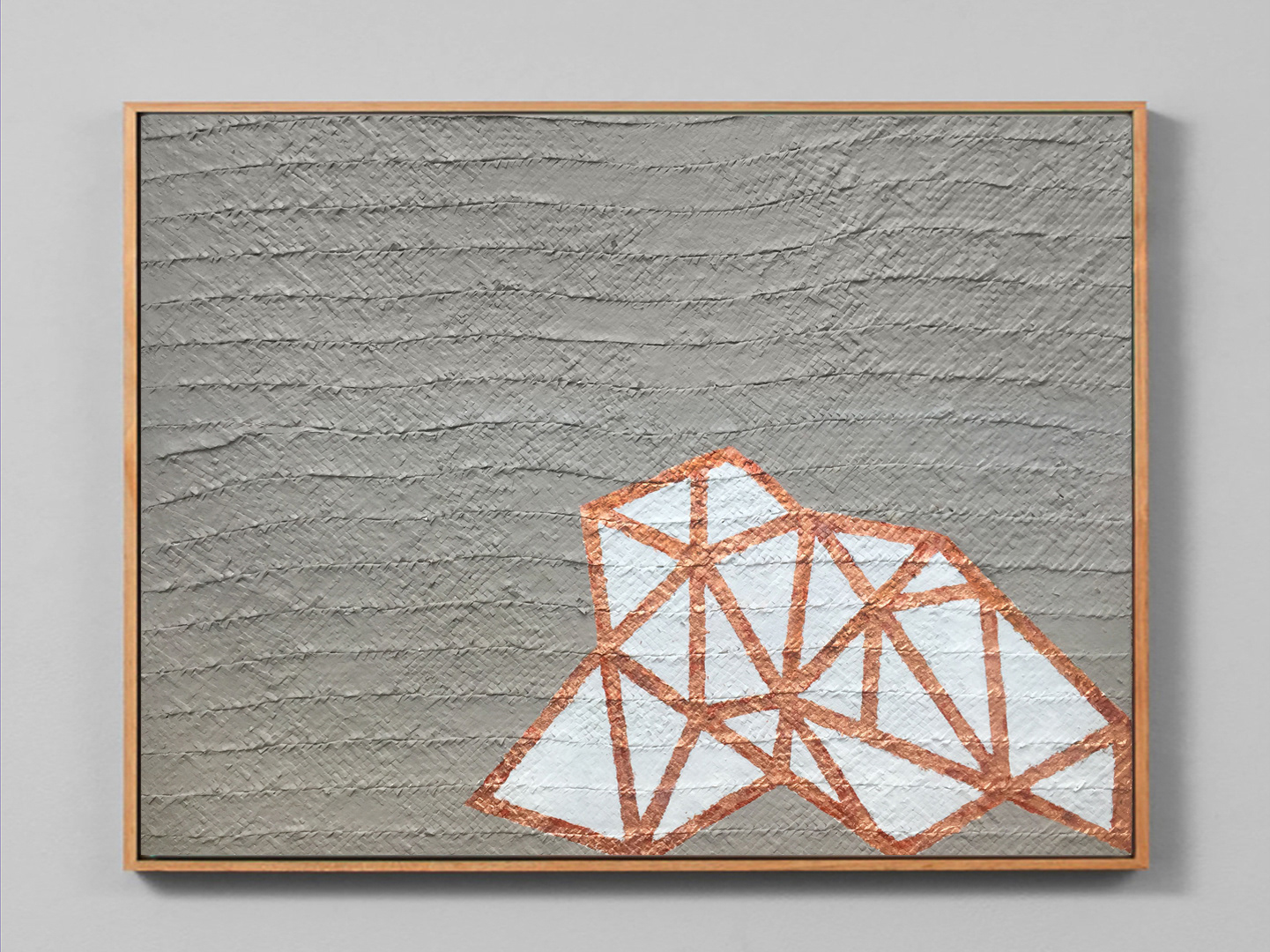 Crystal Geometry Gilded Copper 36 x 48 in Unavailable