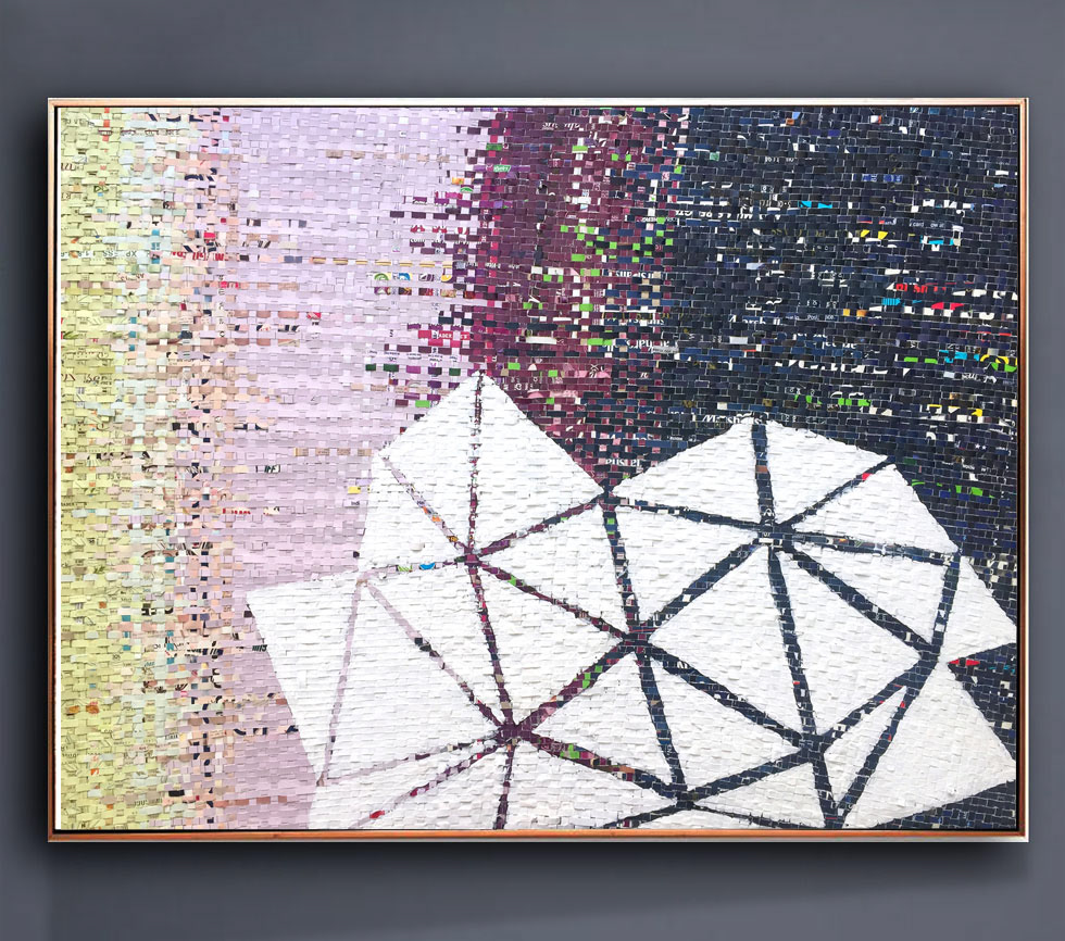 Crystal Geometry (Navy Blue) SOLD