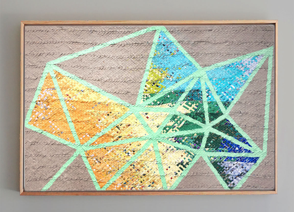 Crystal Geometry (Green Outline) SOLD