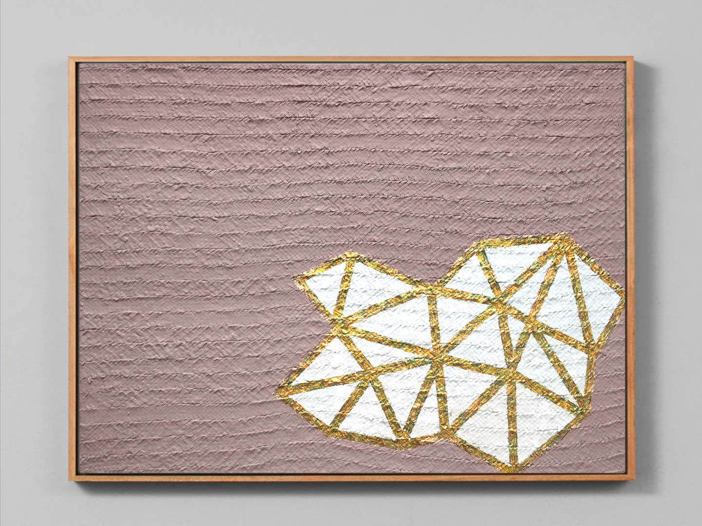 Crystal Geometry Gilded Gold 36 x 48 in Unavailable