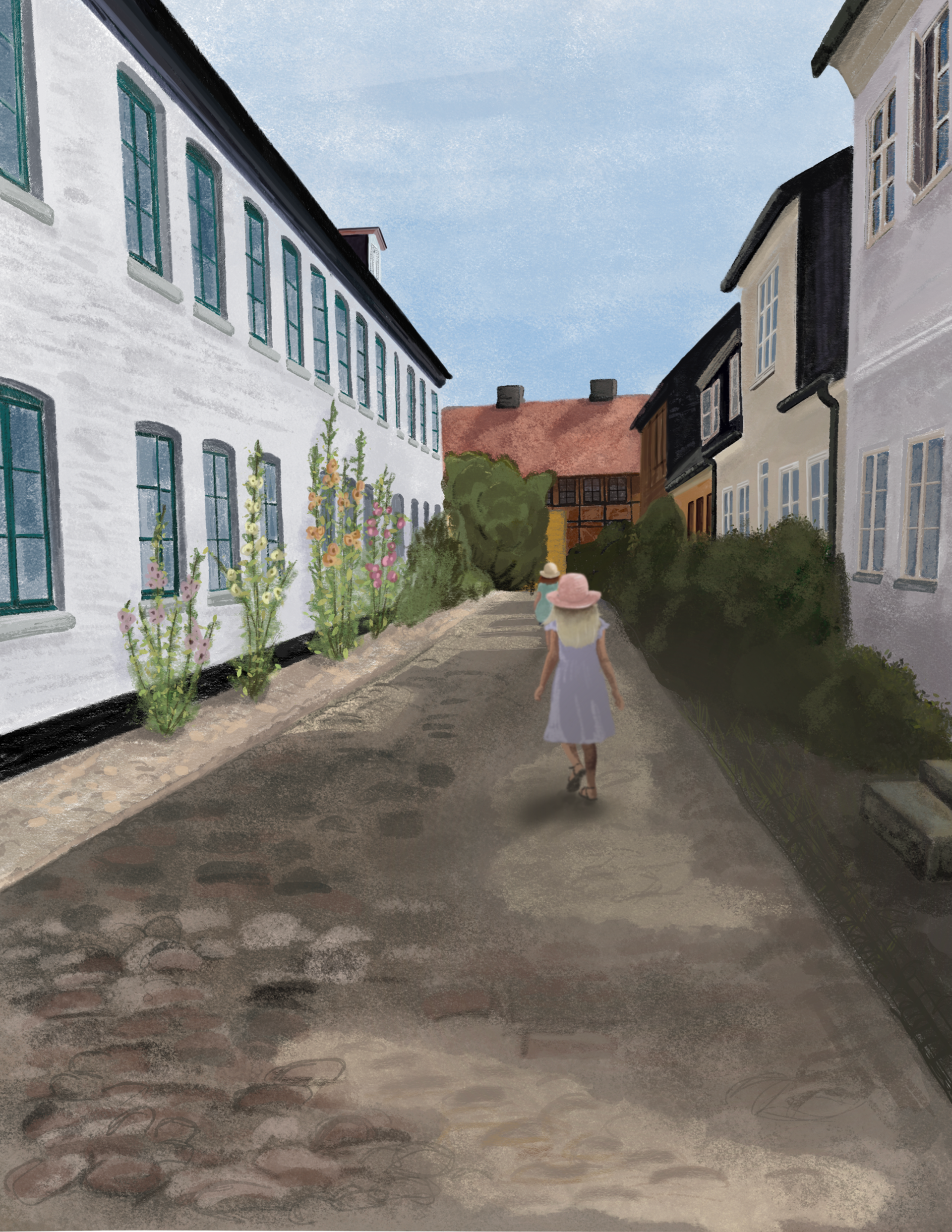 Girls walk print Tove Malm 2022