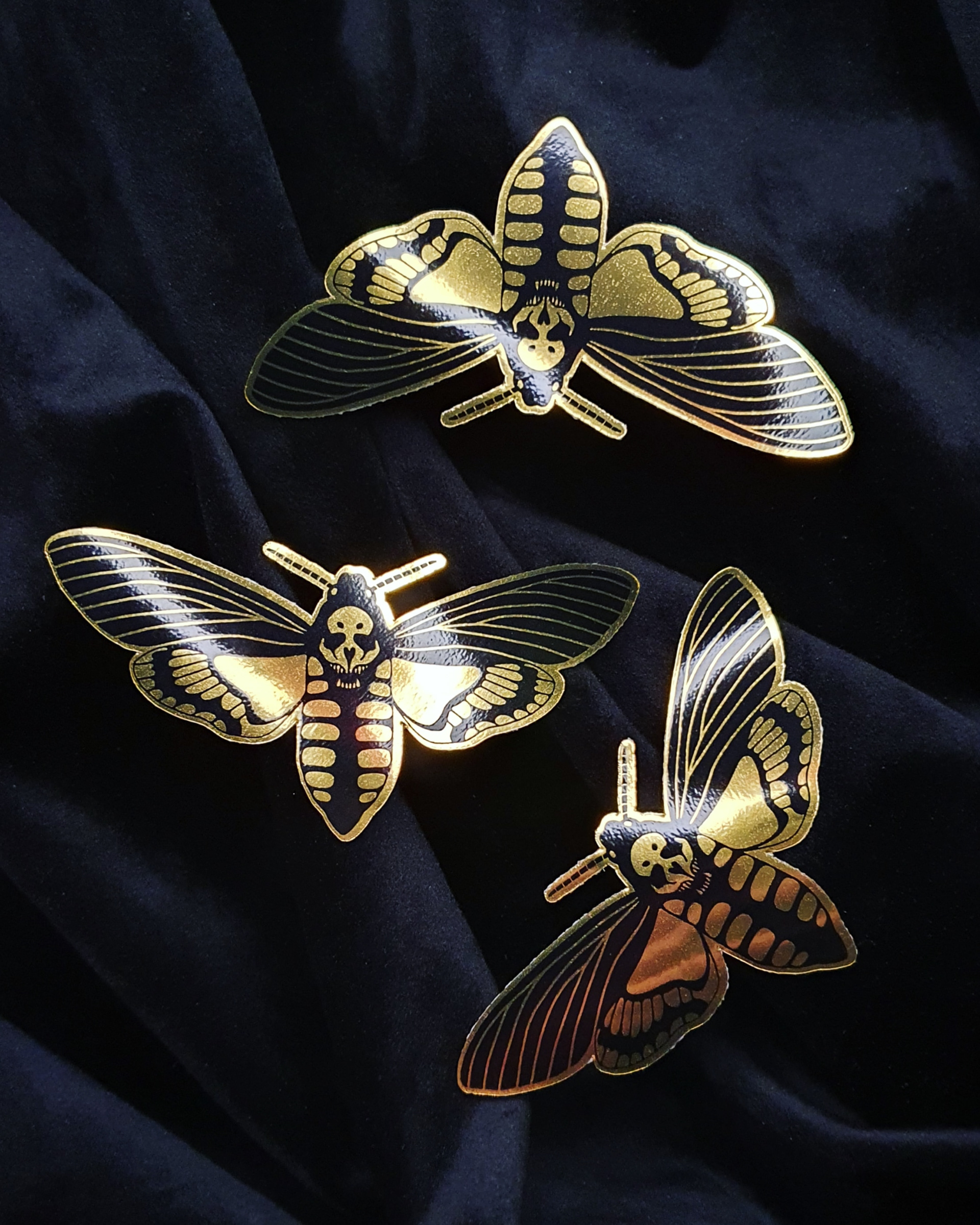 Gold chrome stickers