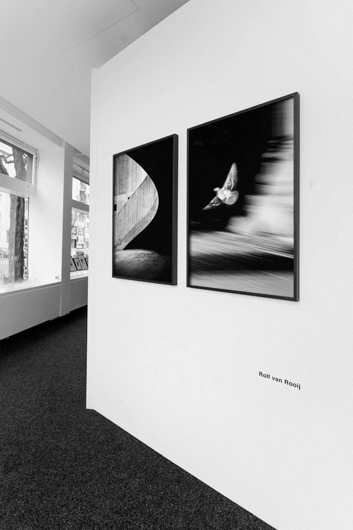 Man on Modern Stairs (2019) & Bird in Flight (2020) at group exhibition "COLLECTIBLES" in Berlin