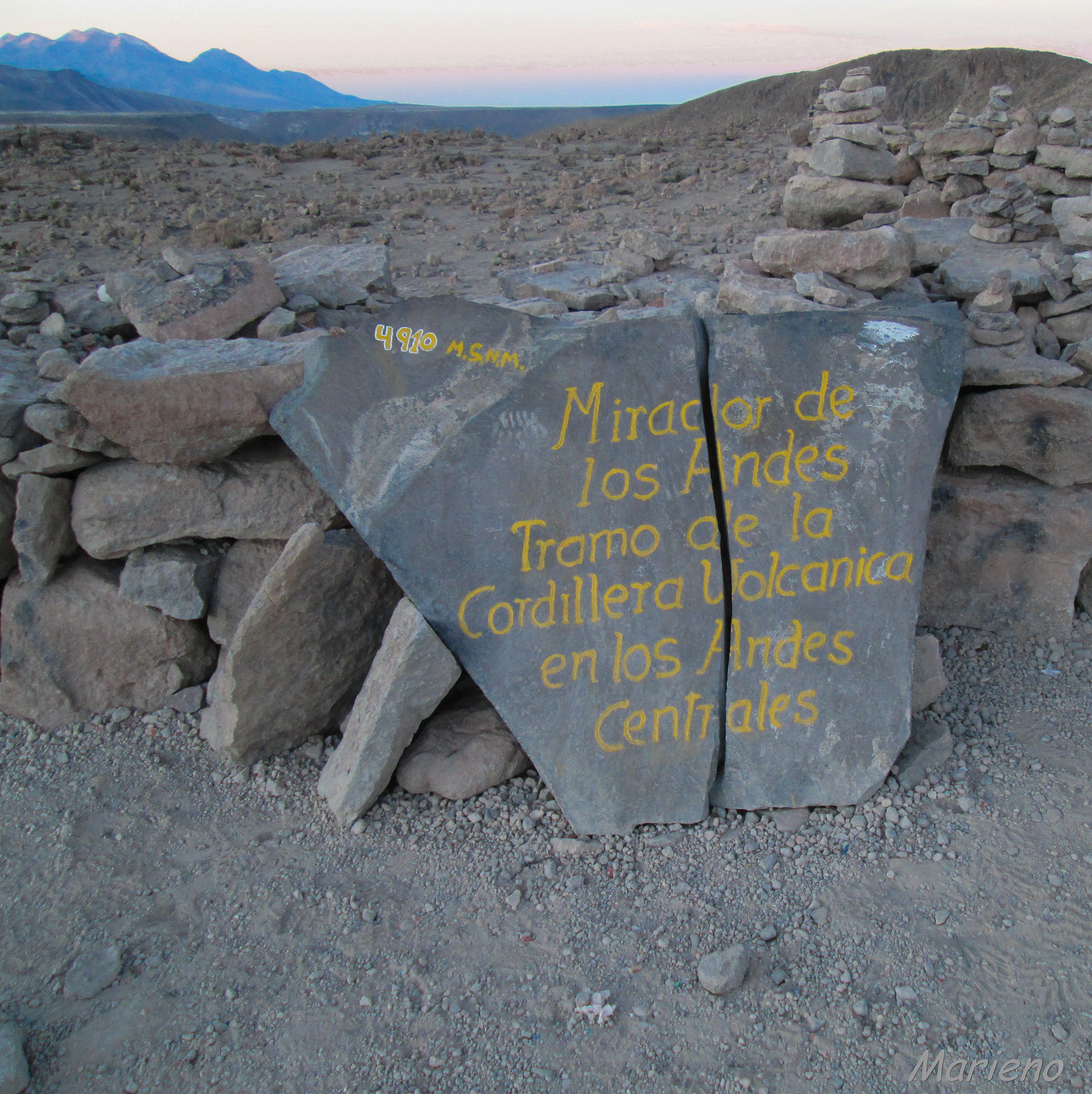 Mirador de los volcanes - Pérou