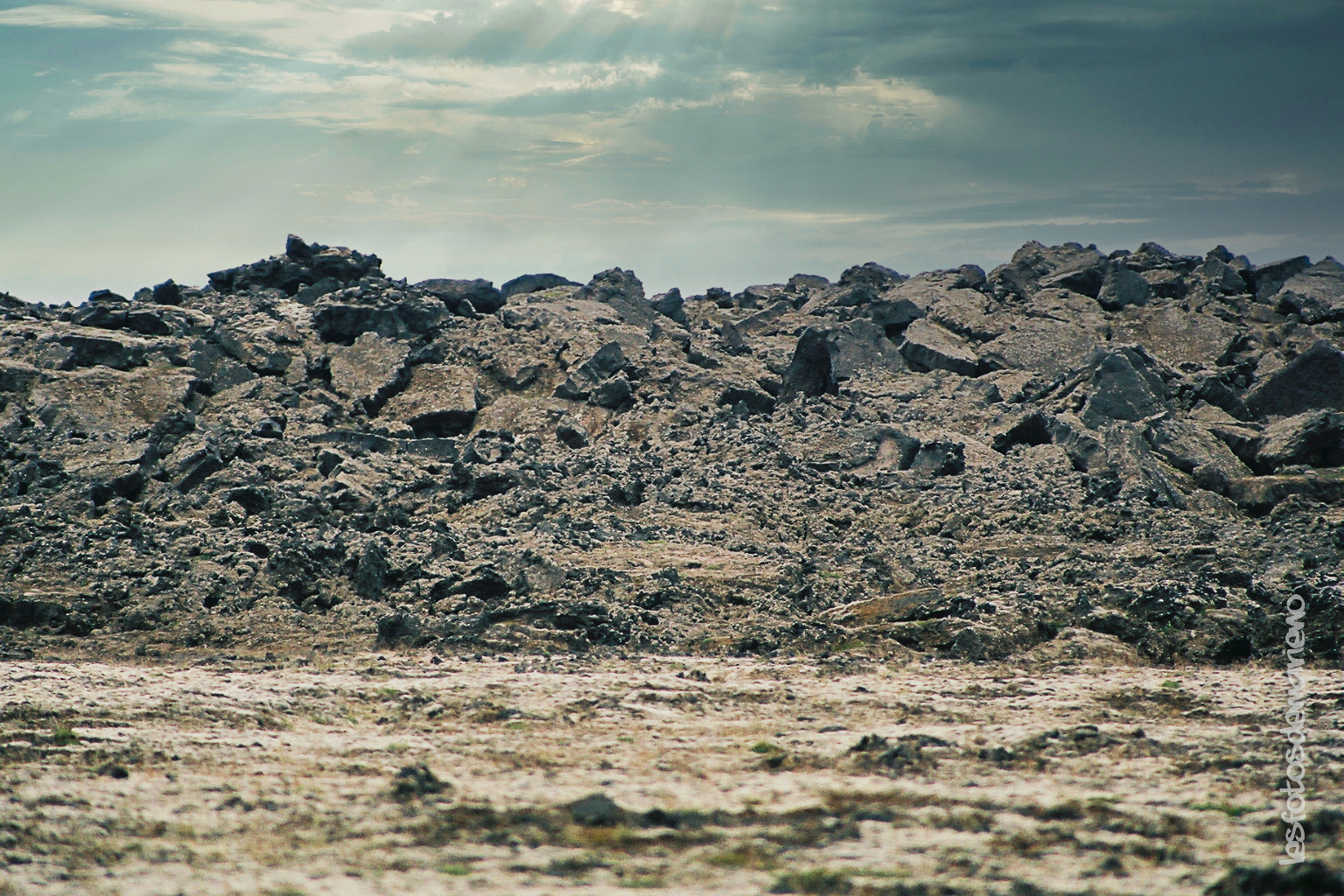 La coulée de lave - Islande