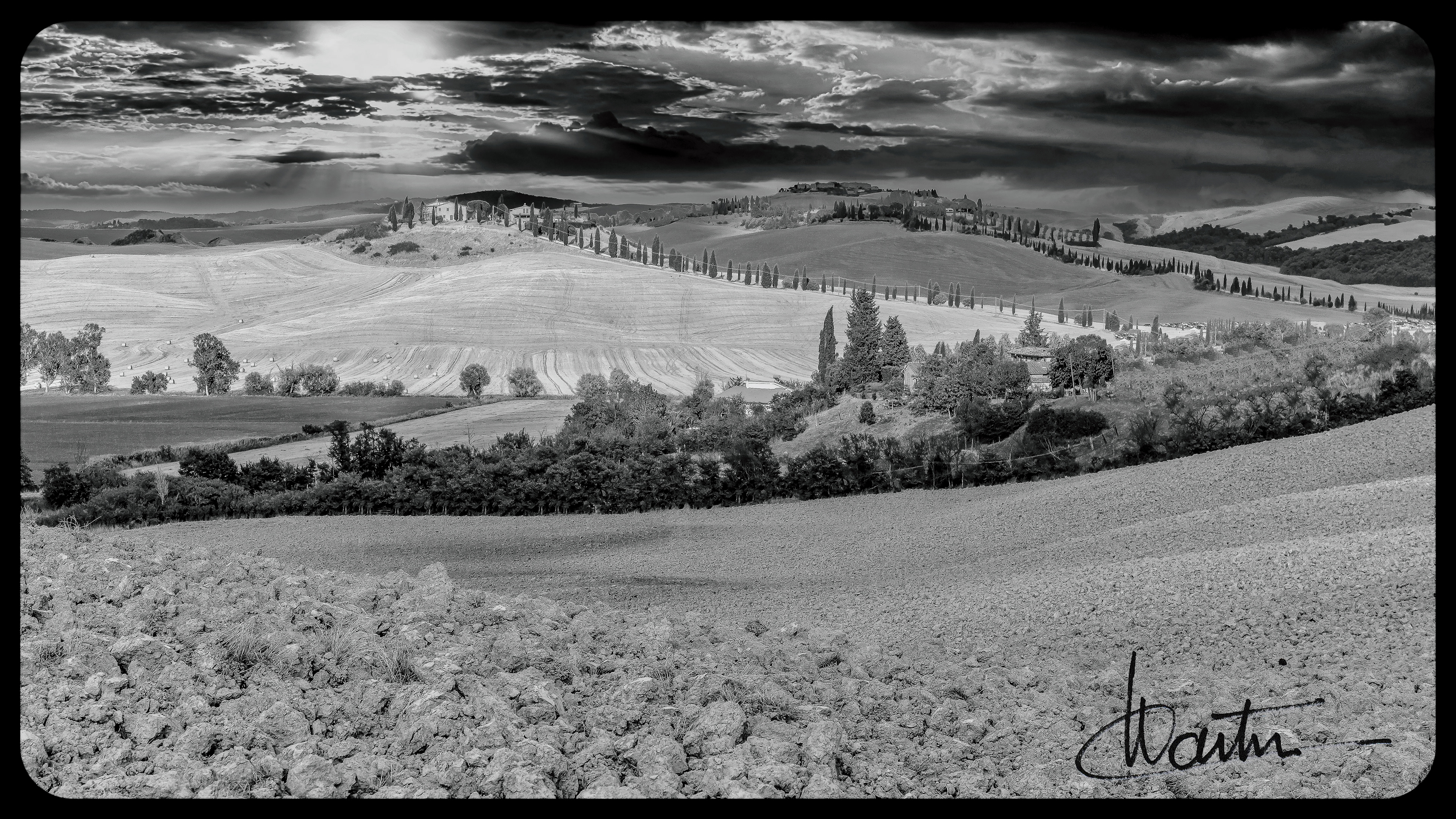 Lumière Toscane BW