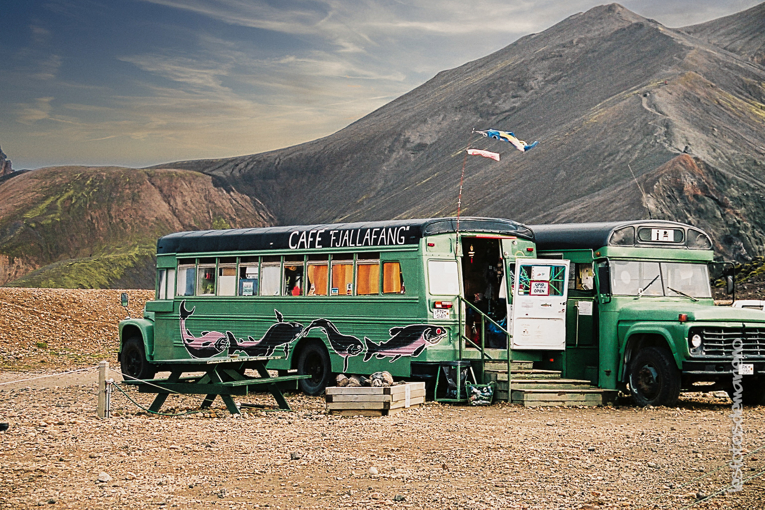 Le café improbable du Landmannalaugar