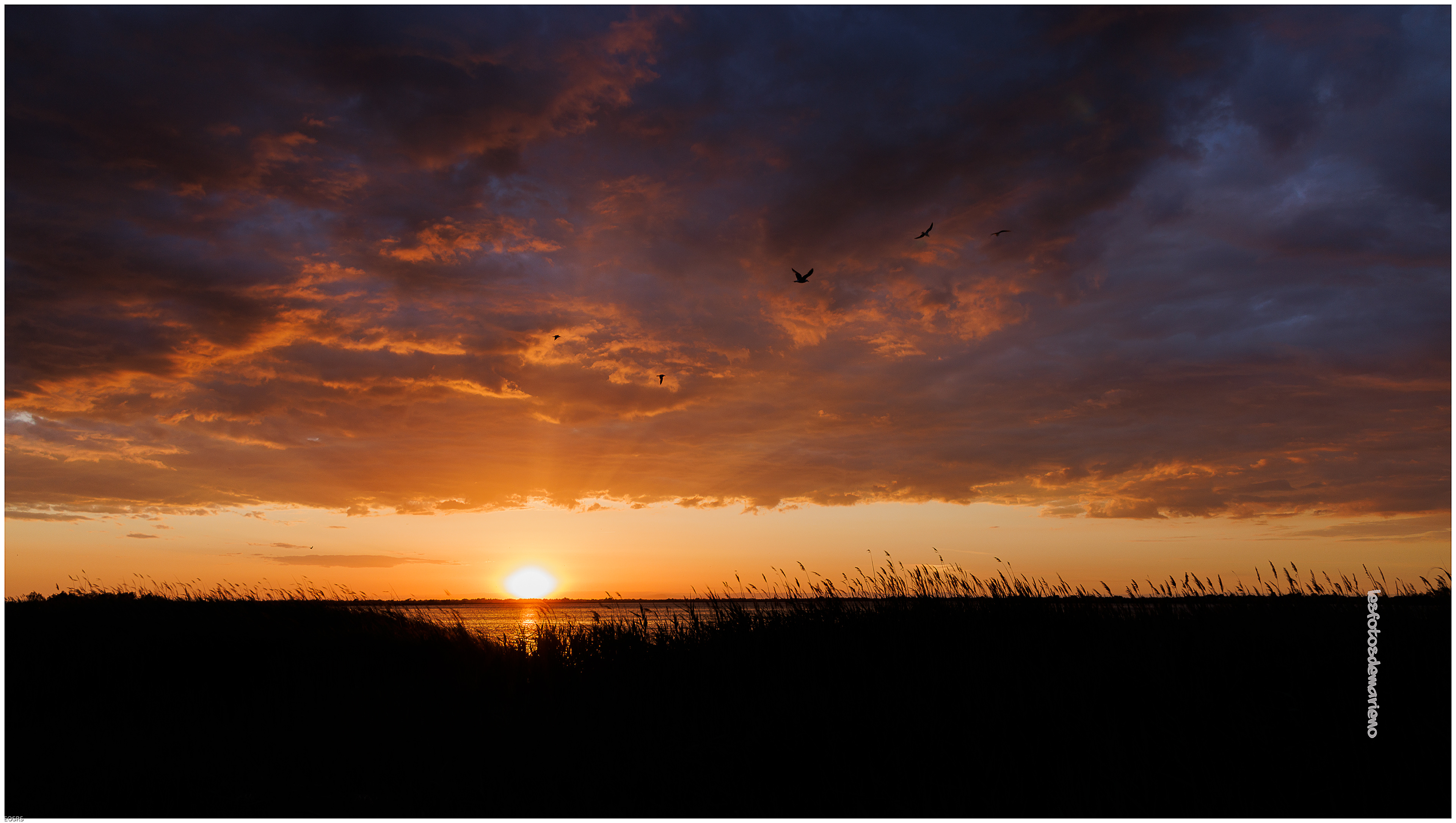 Coucher de soleil sur les Saintes Marie de la mer