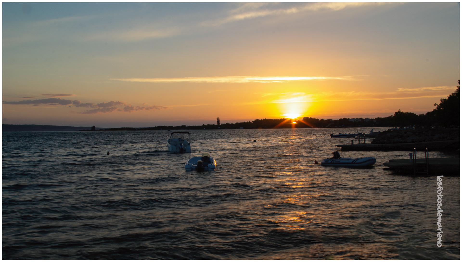 Fin de journée sur l'Adriatique