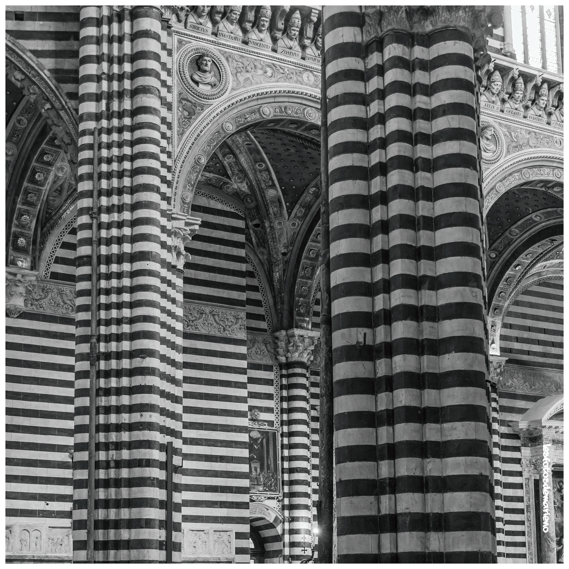 Détail colonnes - Sienne