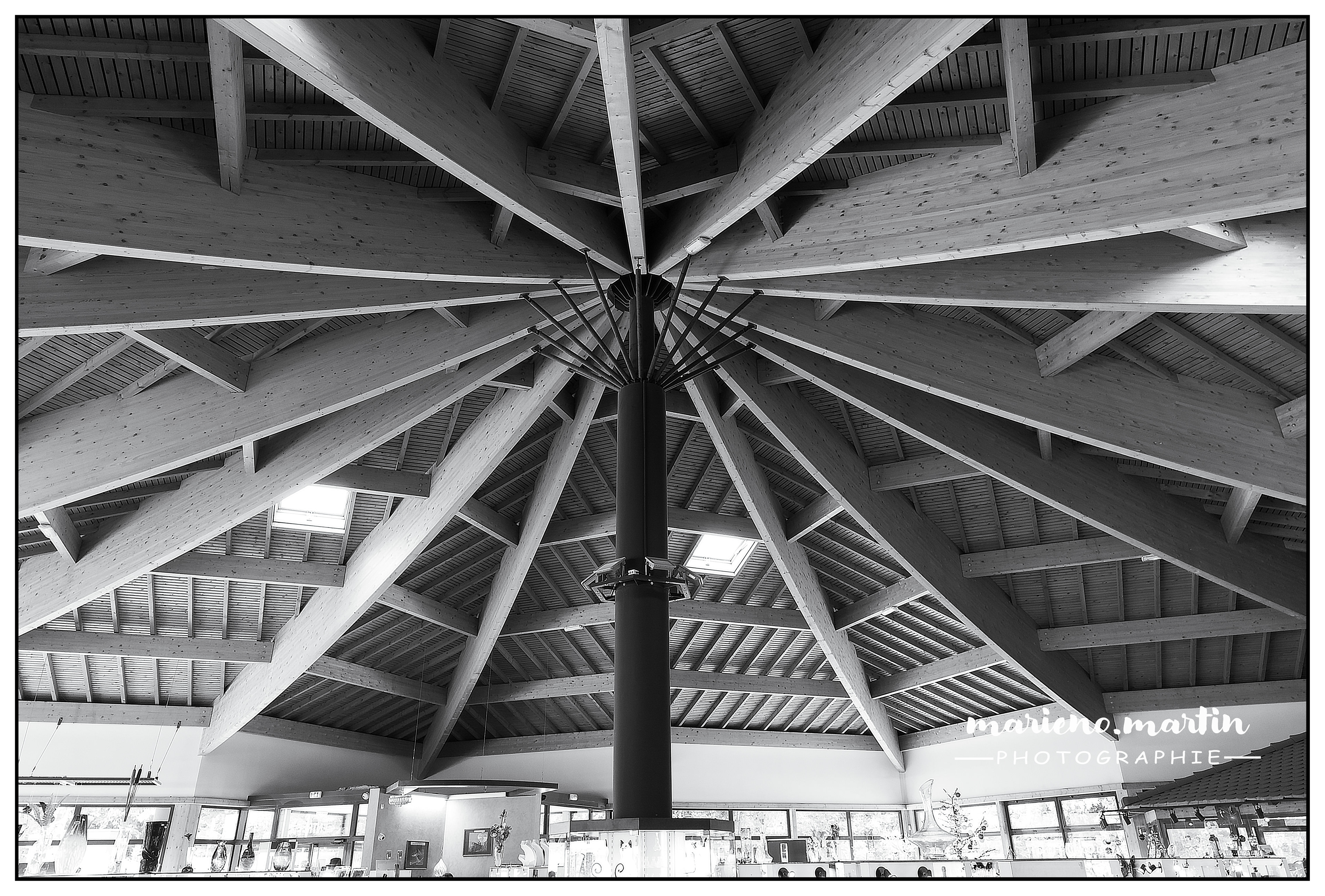 La charpente de la cristallerie - Alsace