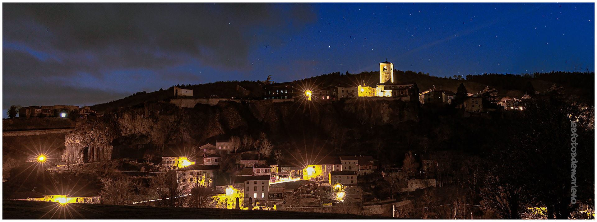 lumières dans la nuit