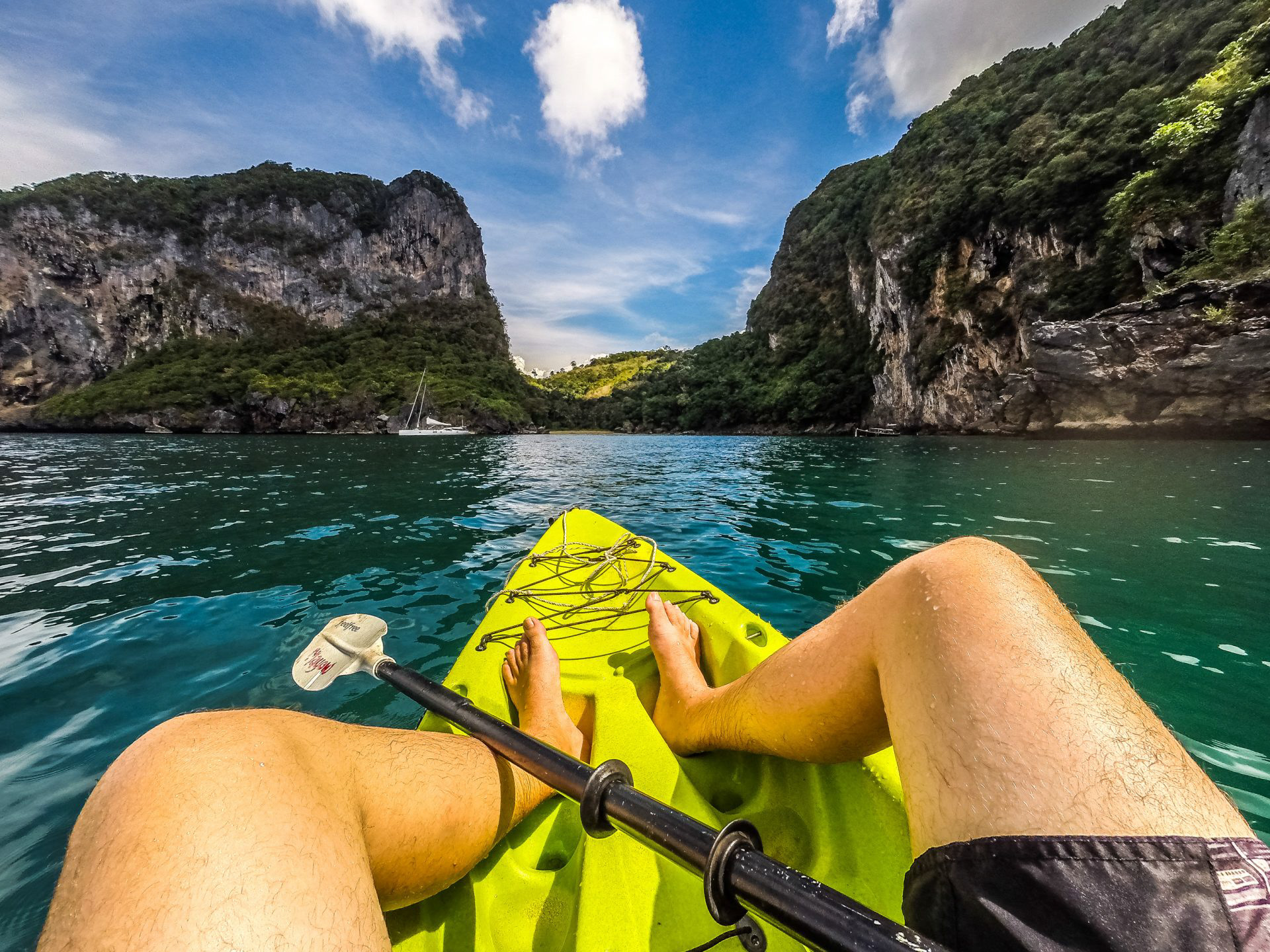Kayaking around Koh Mook