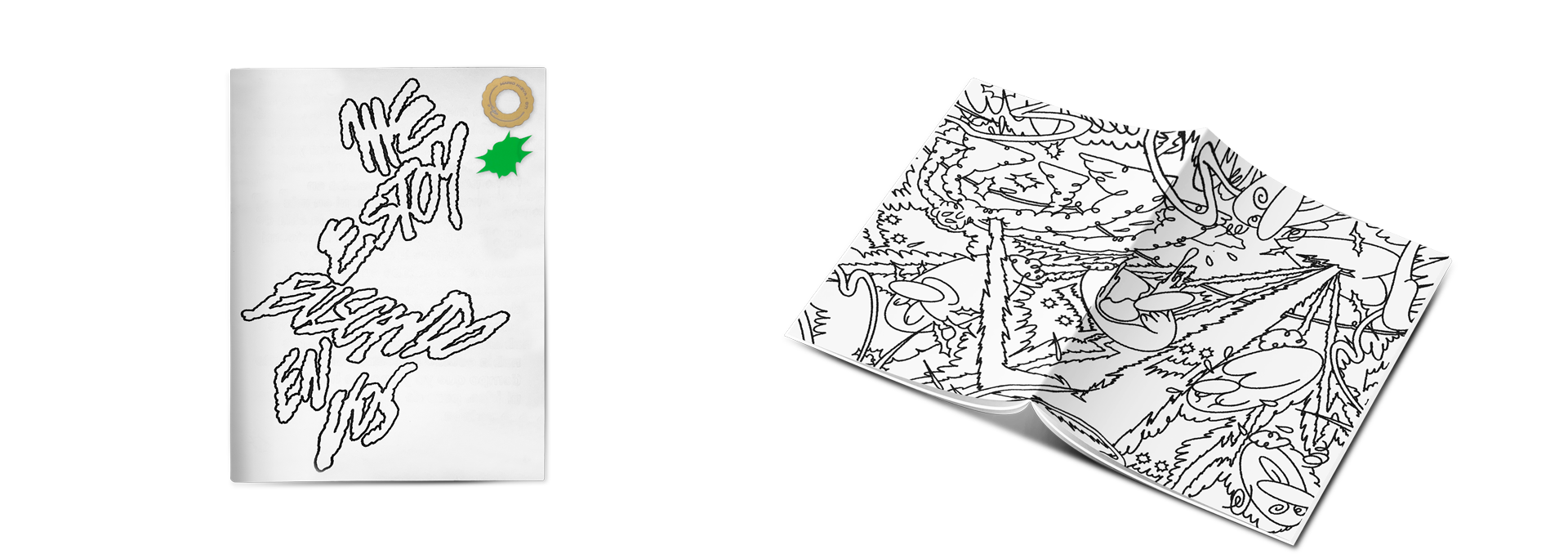 1-Sobrecubierta Fanzine / 2-Cover y Back Fanzine