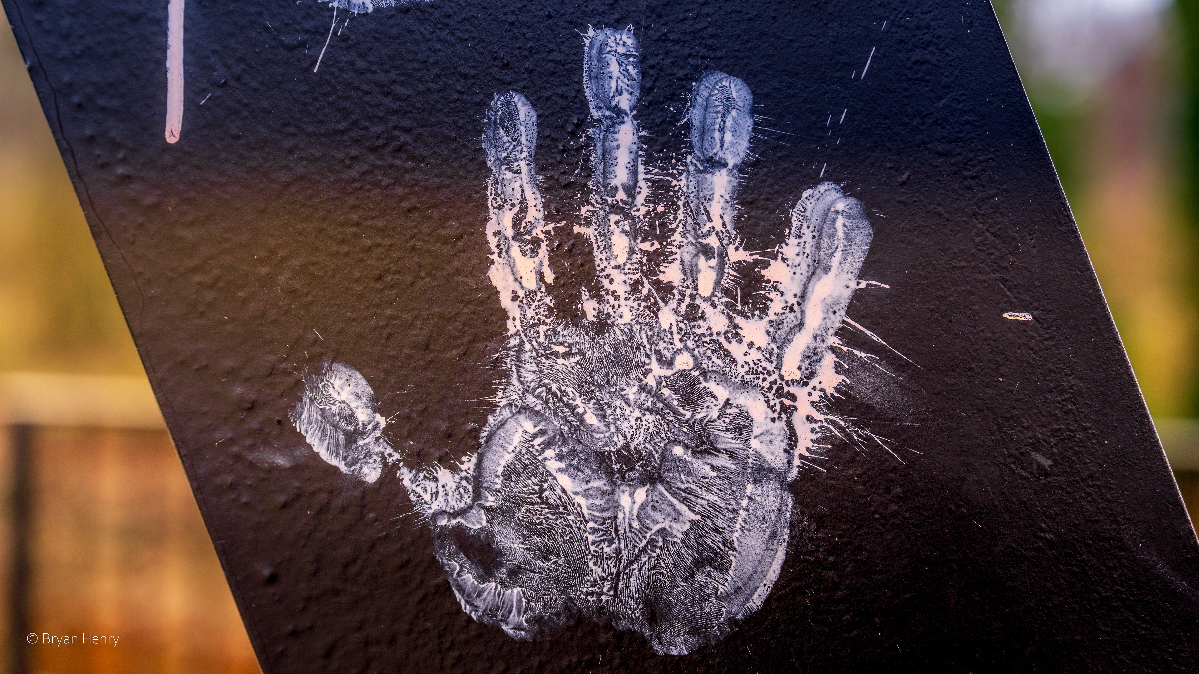 Milkshake hand print