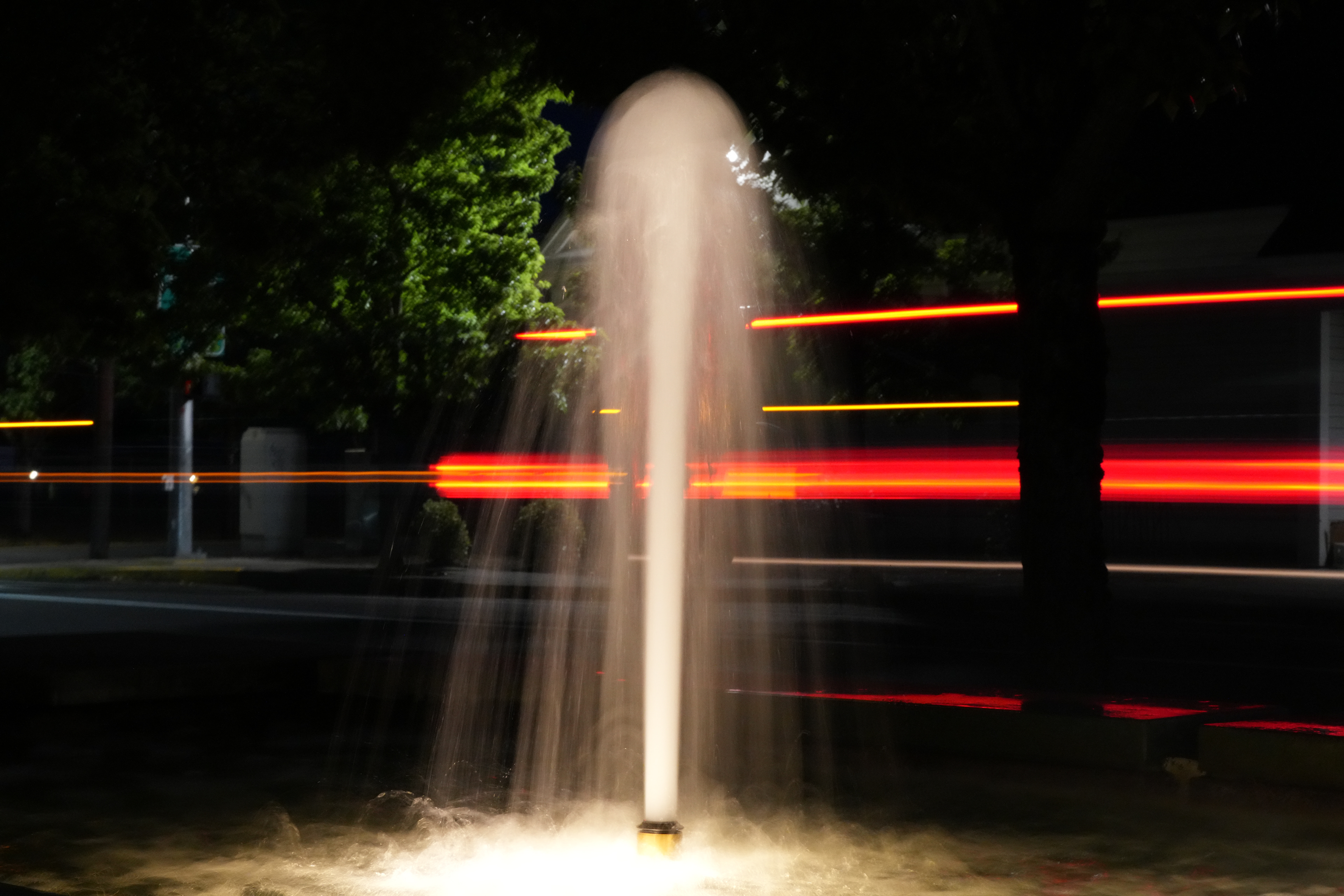 Fountain at night