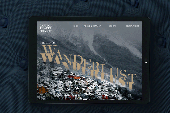 iPad homepage