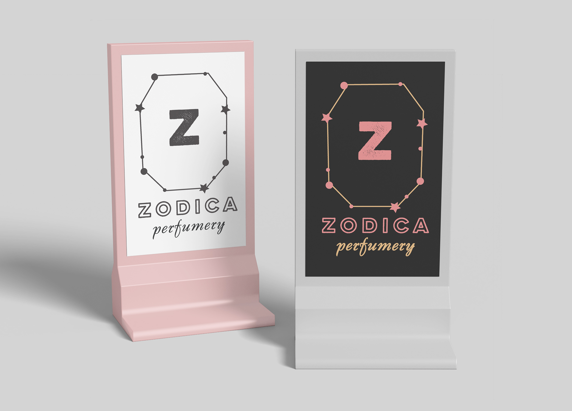 Pop-up store sign mockup