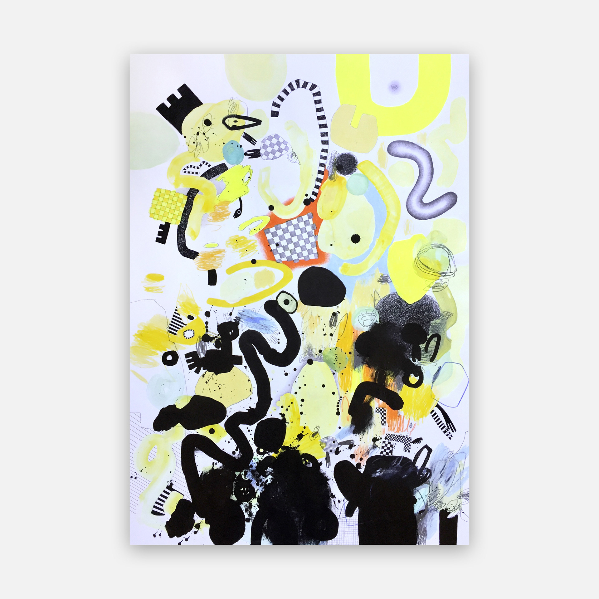 Y-10, pencils, acrylic and ink on paper, 70 x 100 cm, 2020 