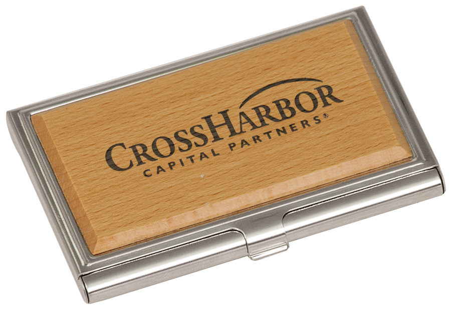 Maple & Steel Business Card holder.