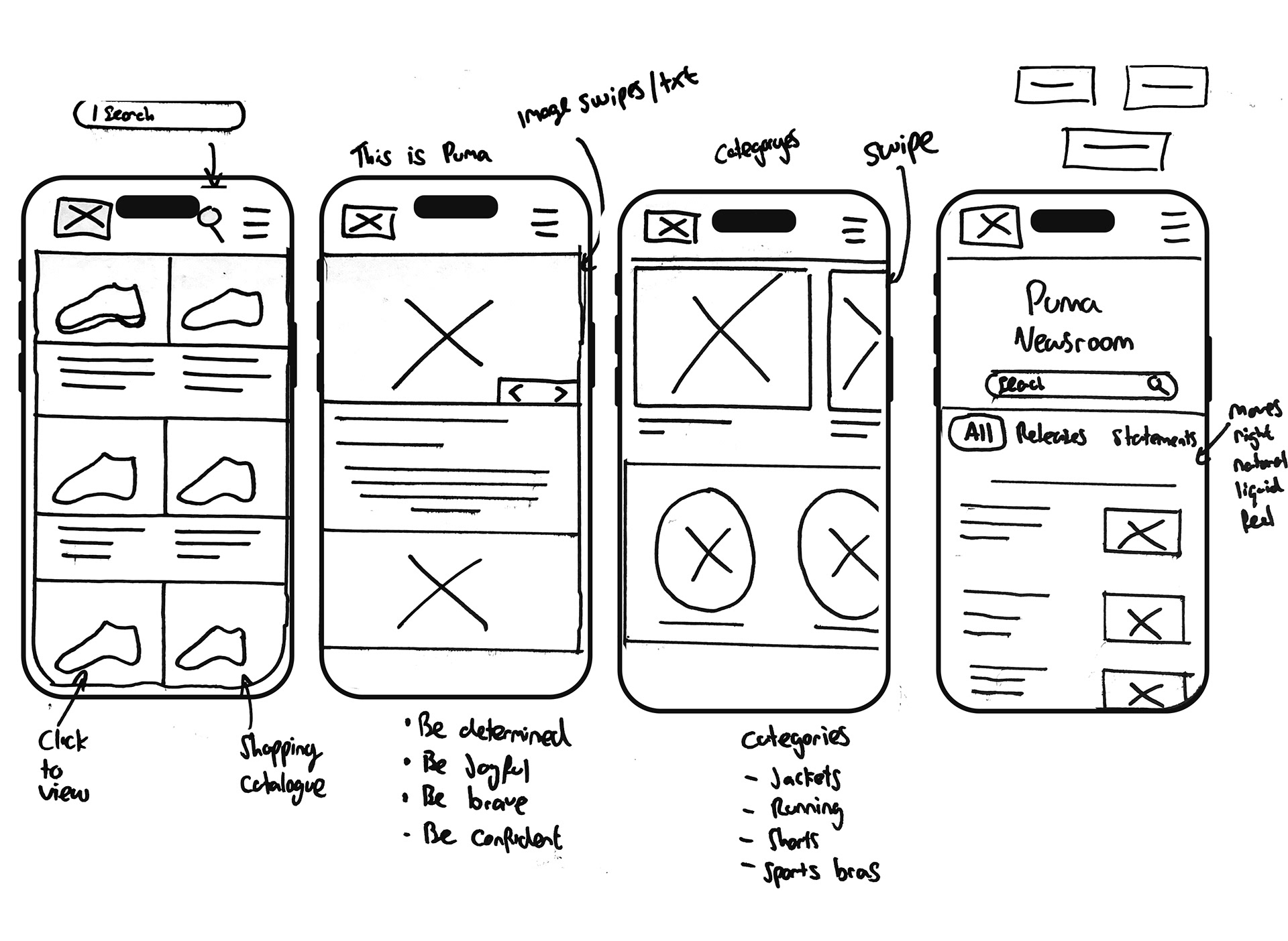 Comron Hayati - PUMA - UX + UI - Motion Graphics