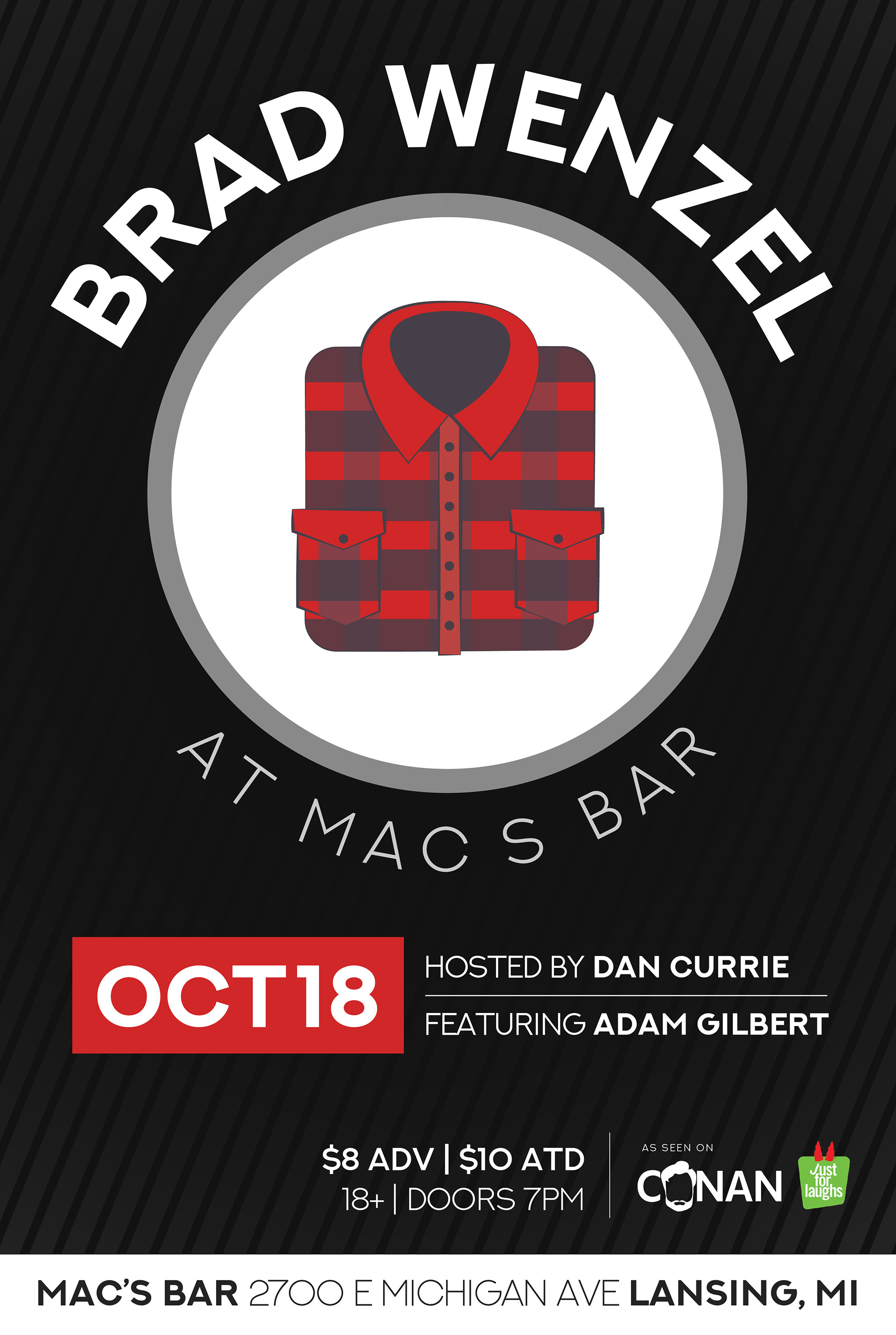 Comedy show at Mac's Bar in Lansing, MI