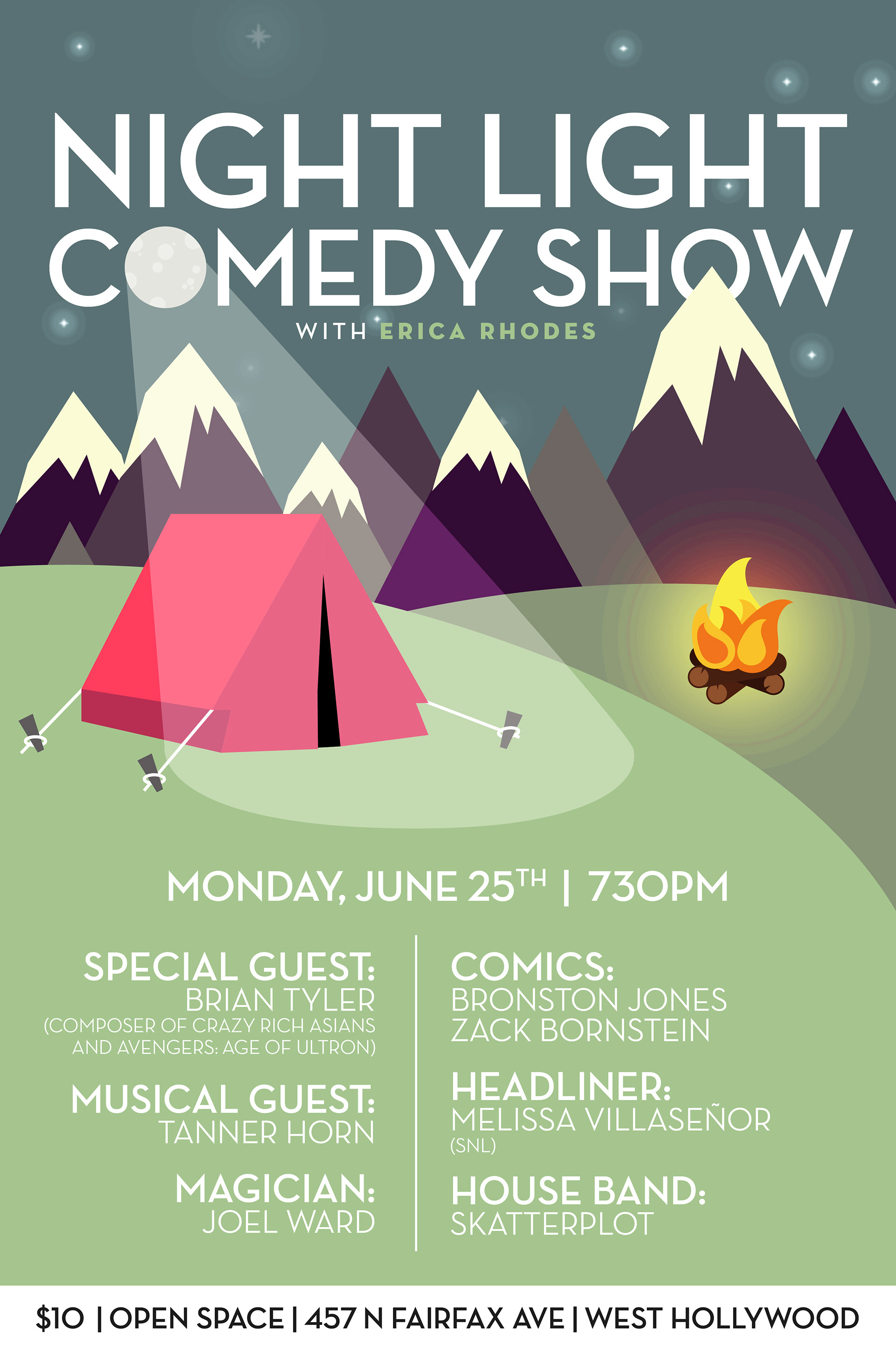 Comedy show at Open Space in West Hollywood