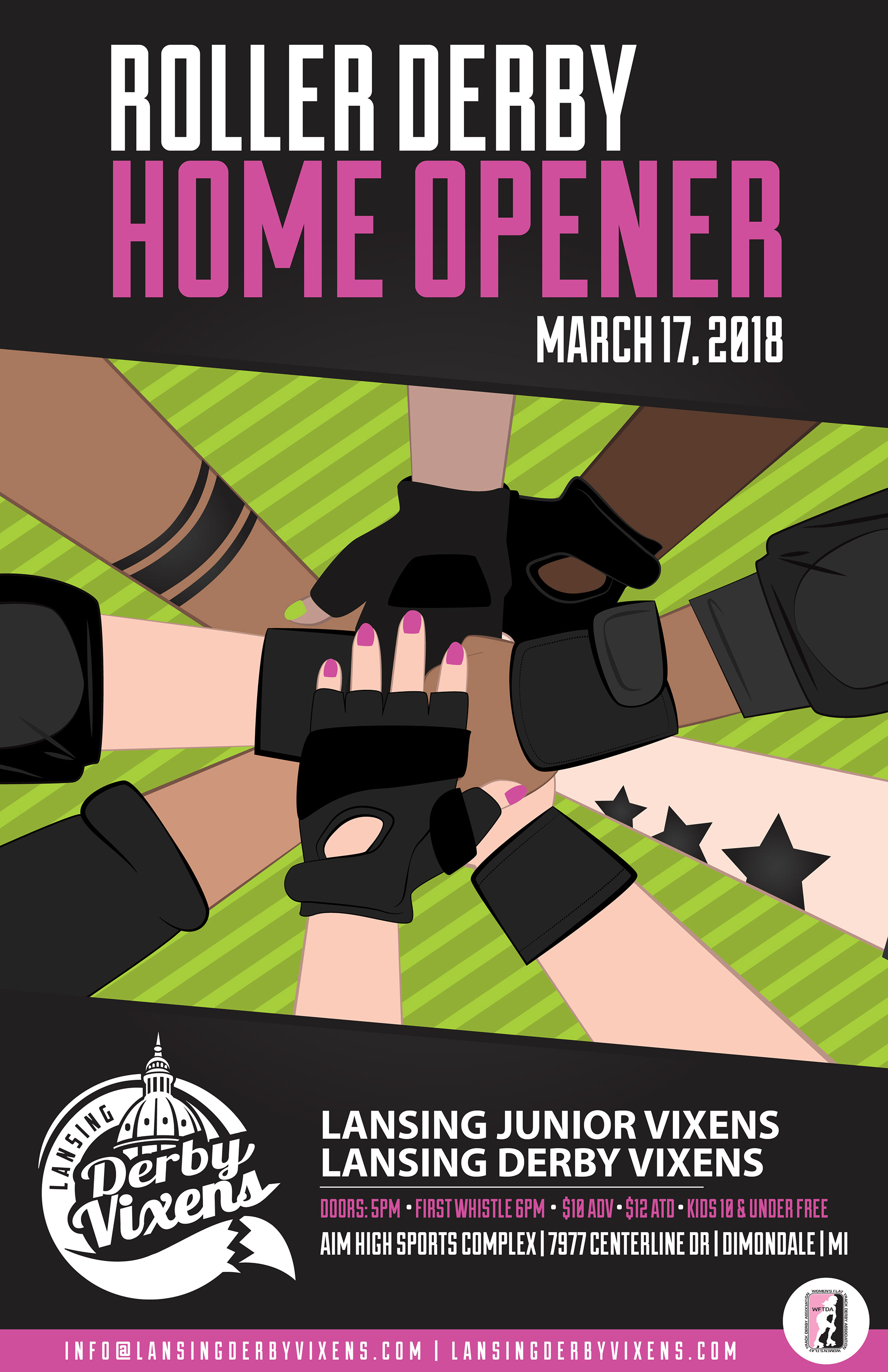 Roller Derby Home Opener in Dimondale, MI