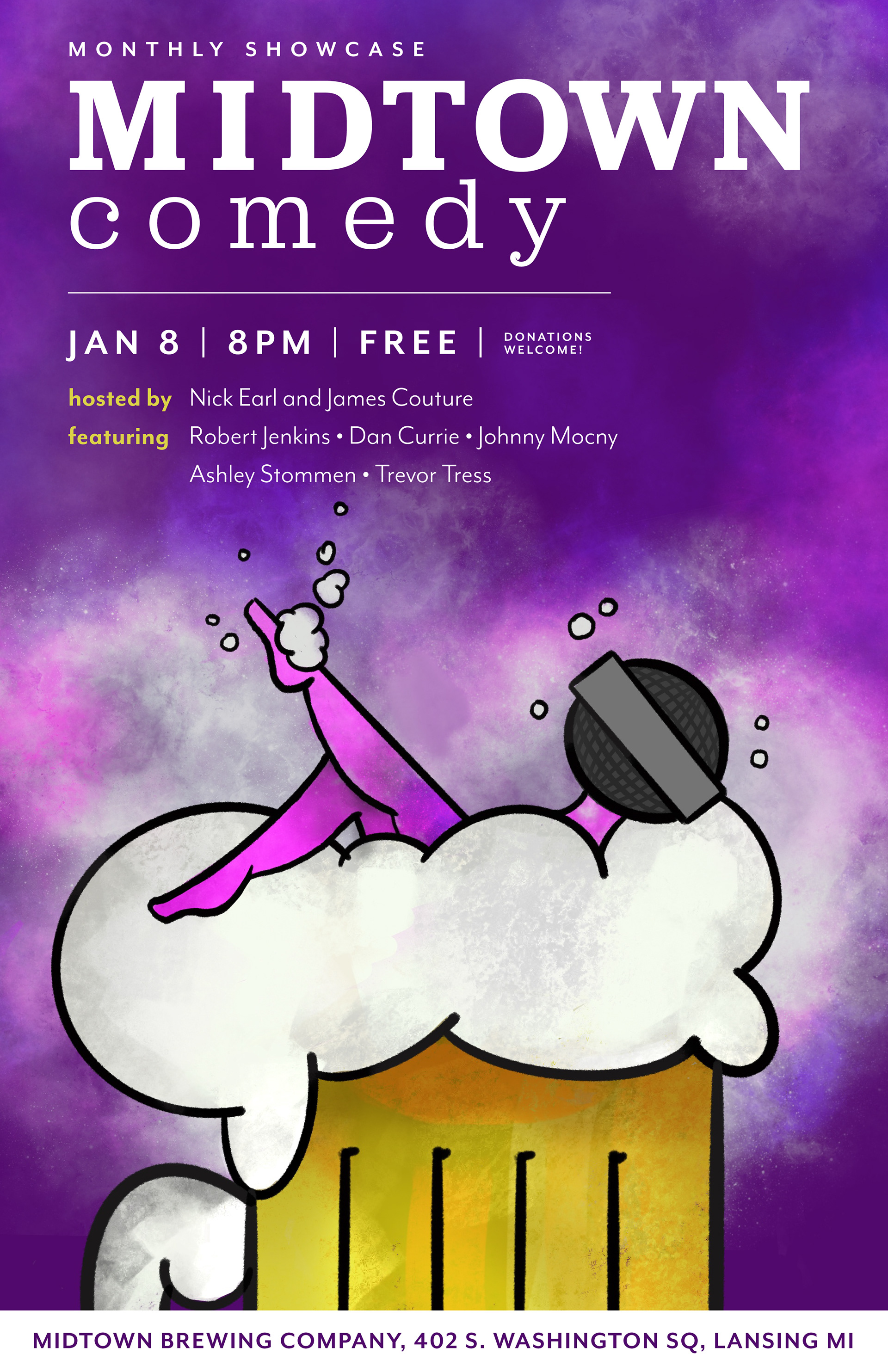 Comedy show in Lansing, MI