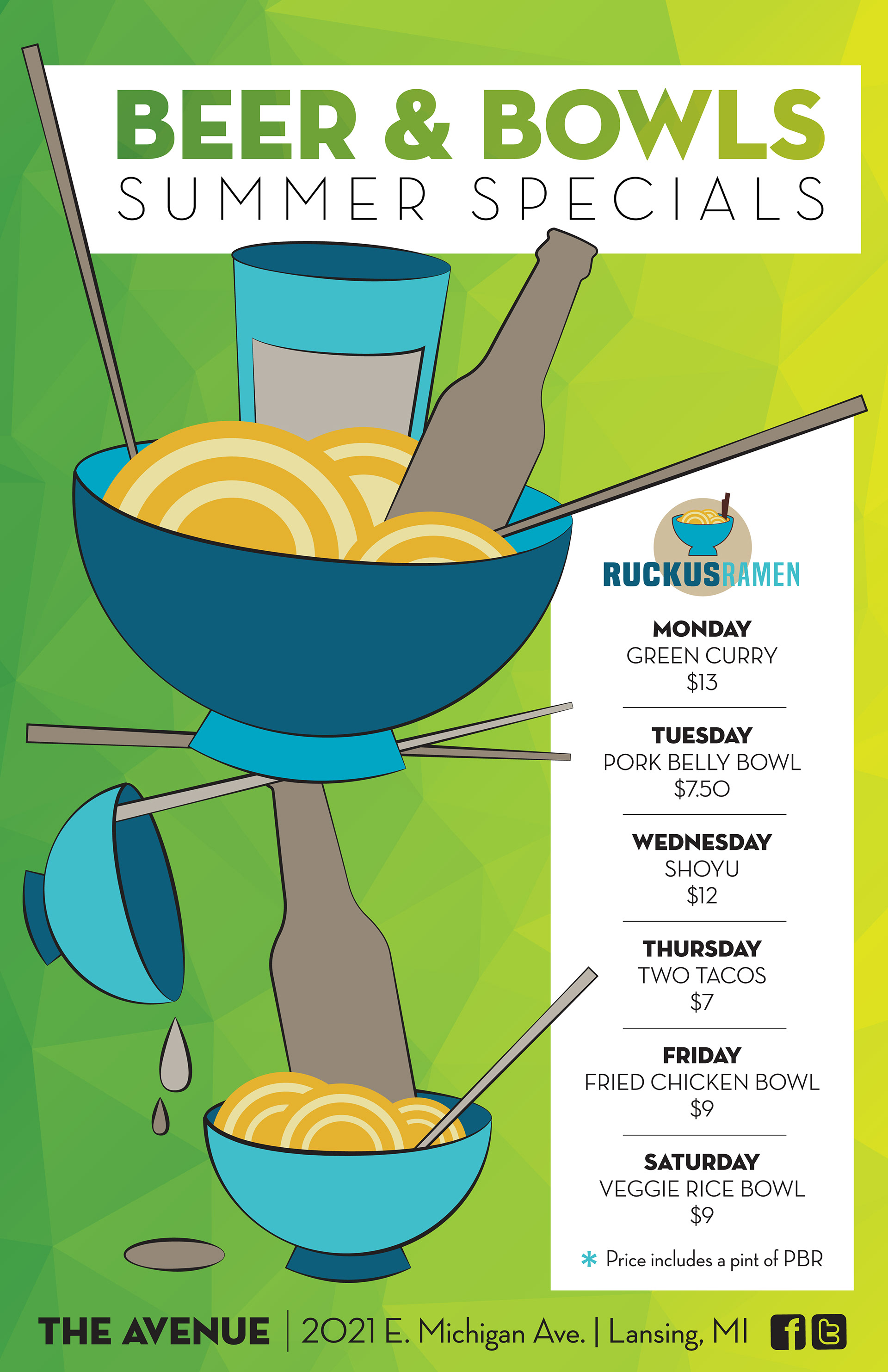 Ramen Specials at The Avenue in Lansing, MI 