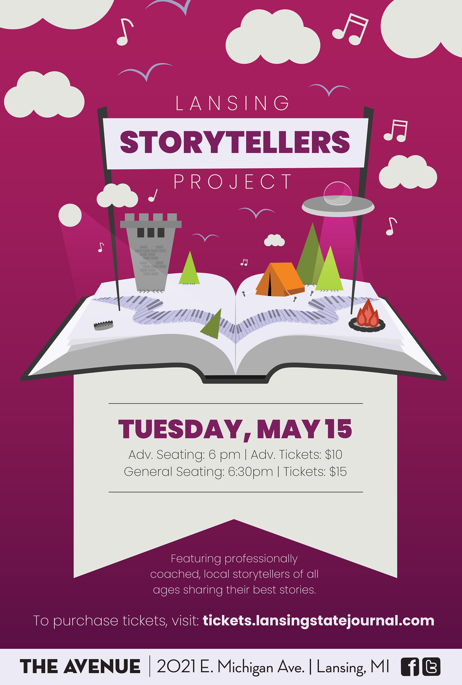 Lansing Storytellers Project at The Avenue in Lansing, MI 