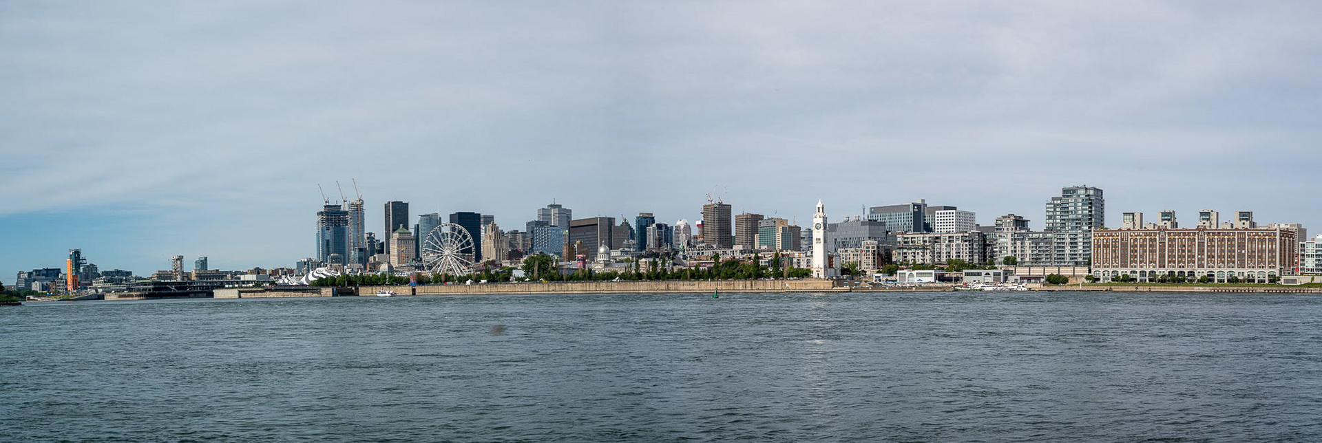 Montreal Skyline from across the St. Lawrence River