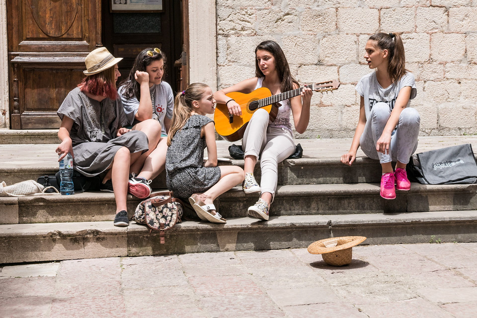 Street singers, Kotor, Montenegro