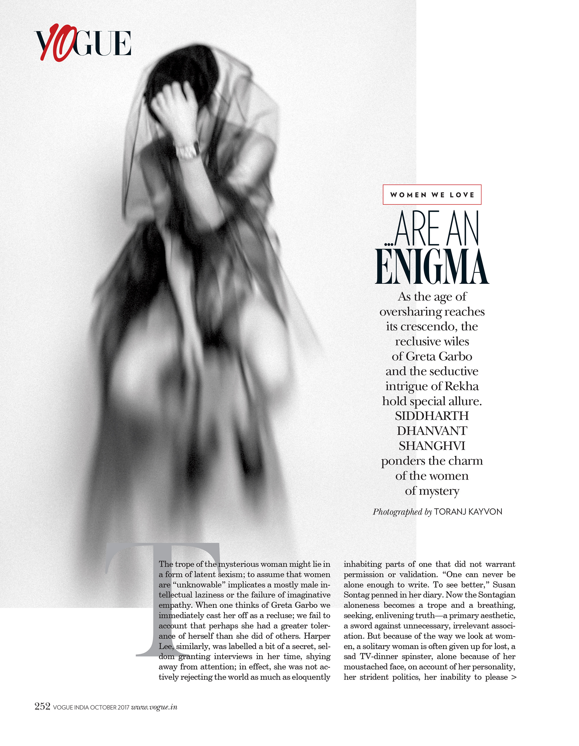 Toranj's personal work published in Vogue