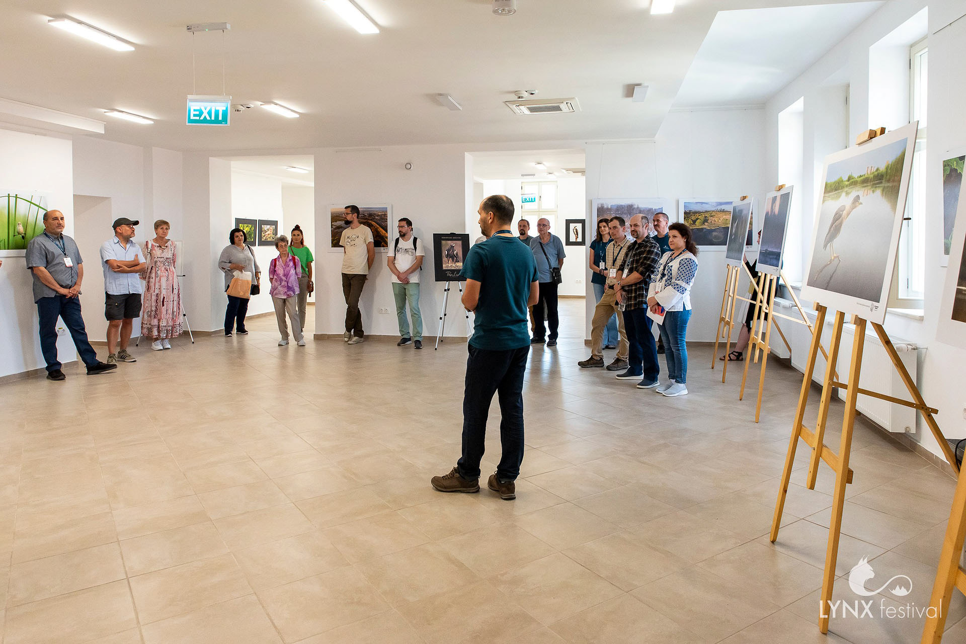 Indoor photo exhibition
