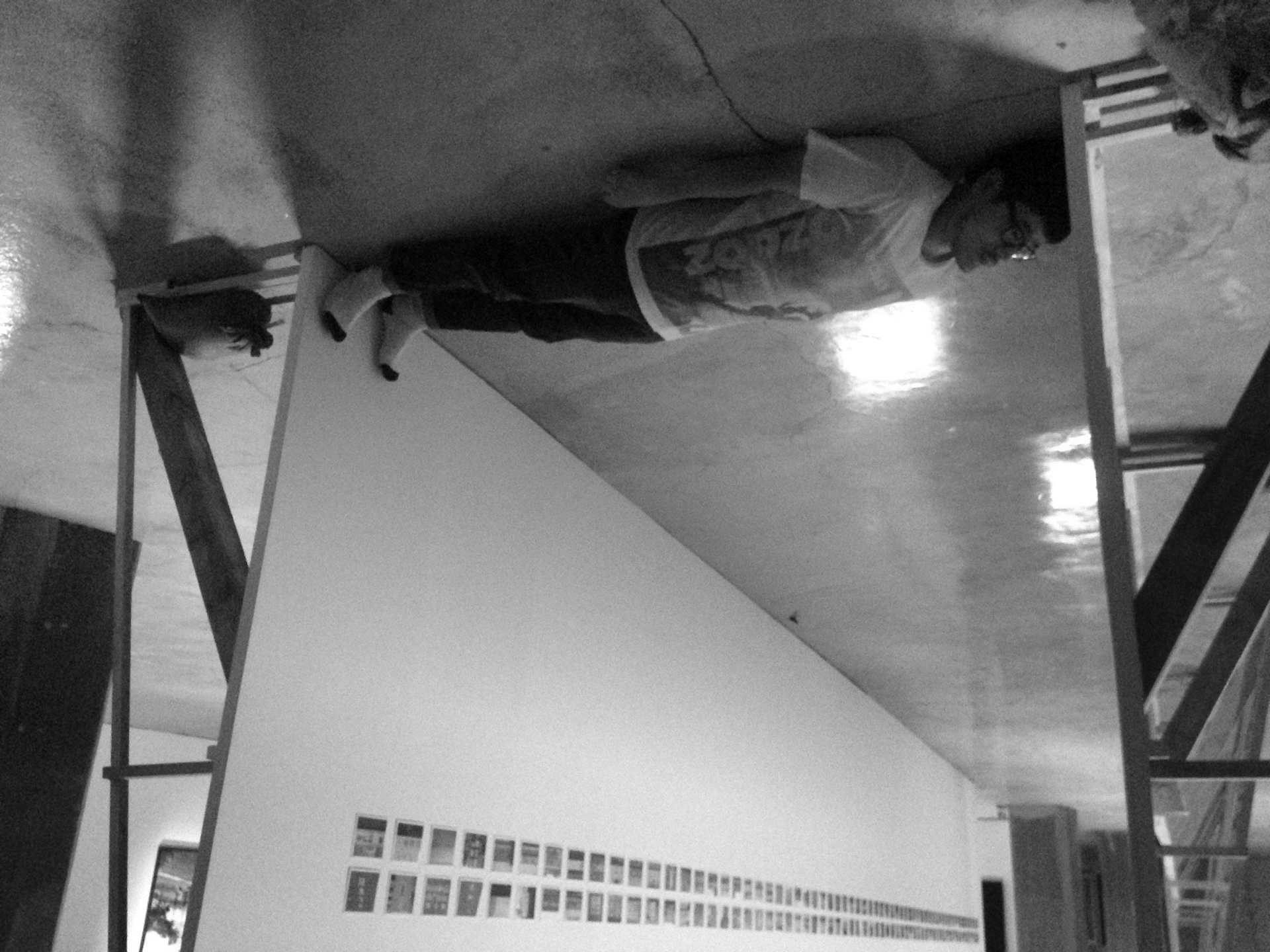 Missing (the distance between you & me), mixed media installation, dimensions variable, 2015