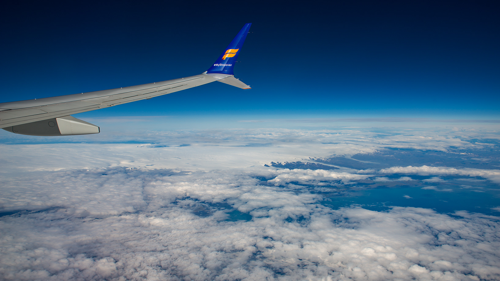 Hard to tell the difference between glaciers and clouds.