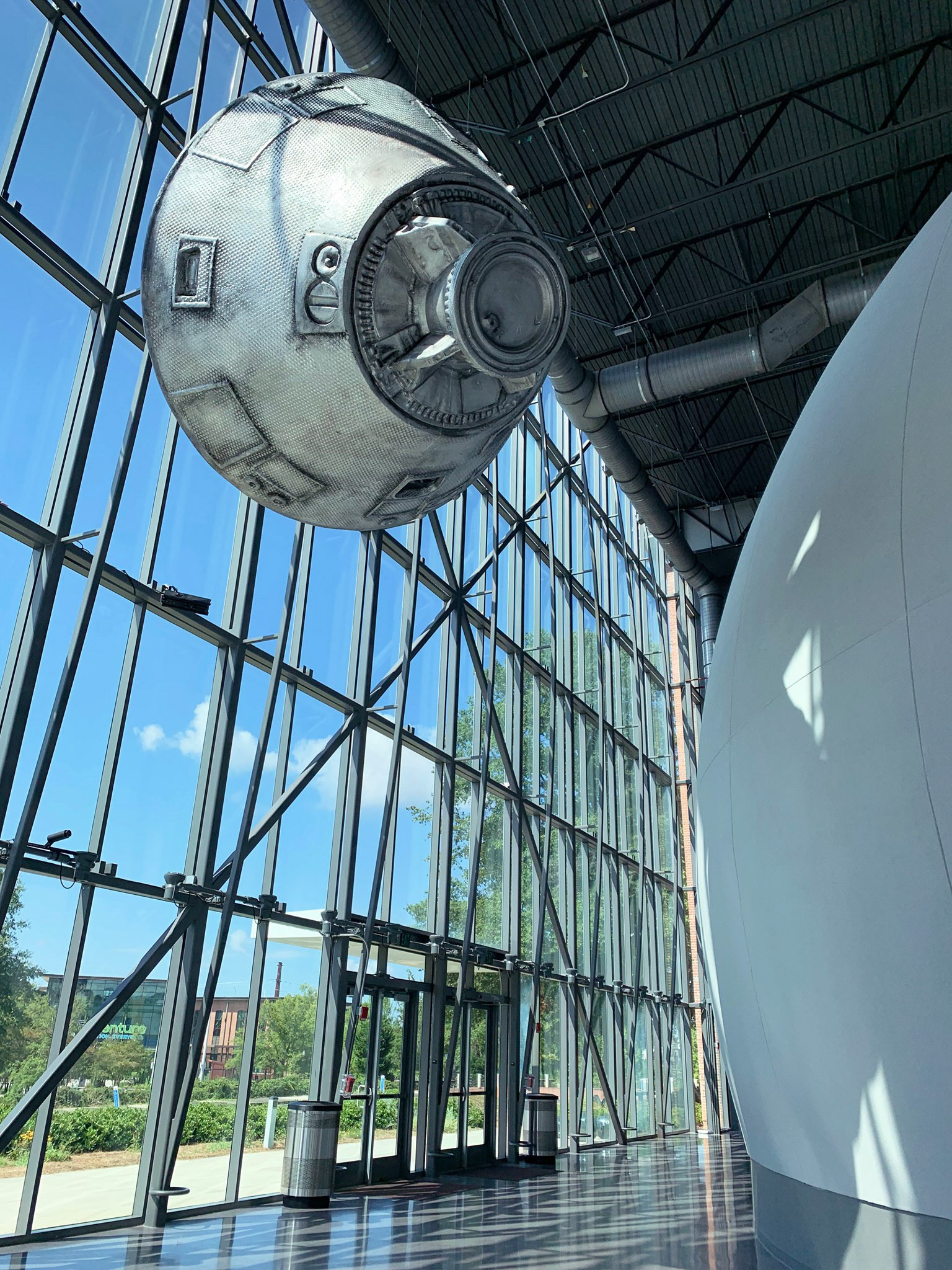 Apollo Capsule positioned outside planetarium 
