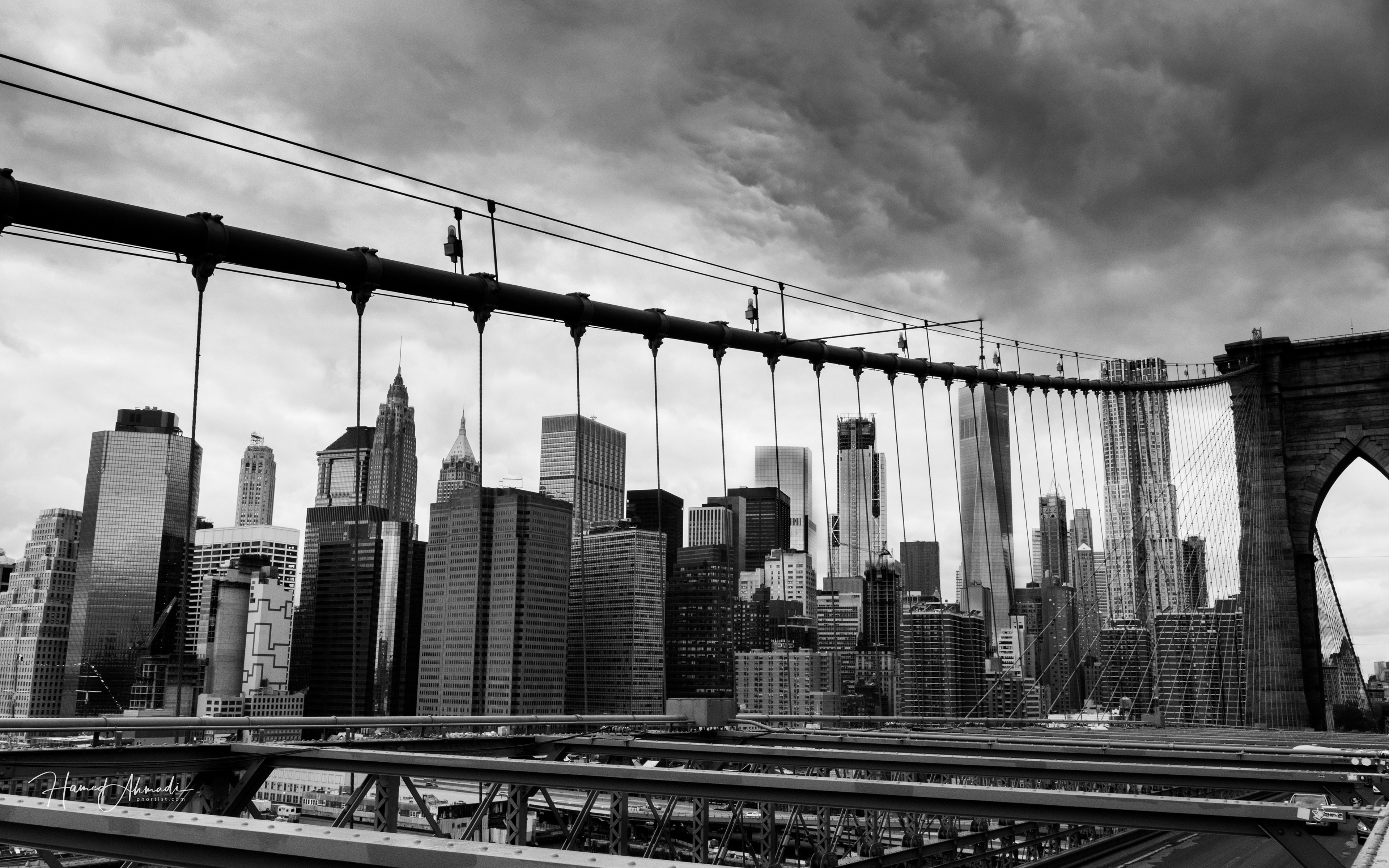 New York from Brooklyn Bridge