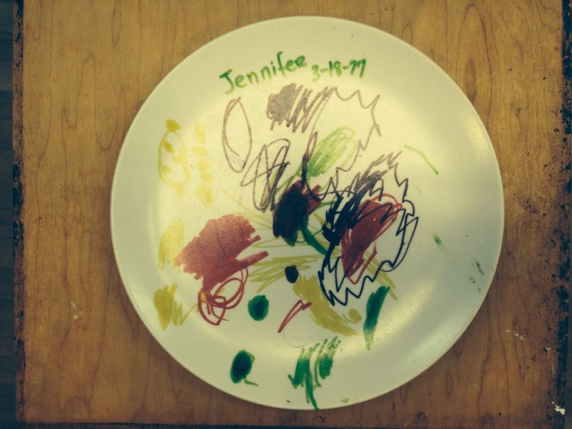 Doodle Plate by Jen