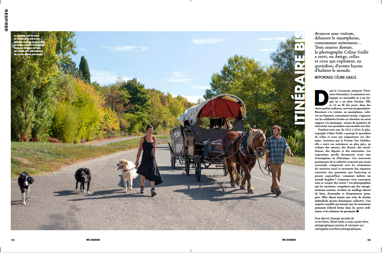 Reportage et portfolio 6 pages dans We Demain - Automne 2026