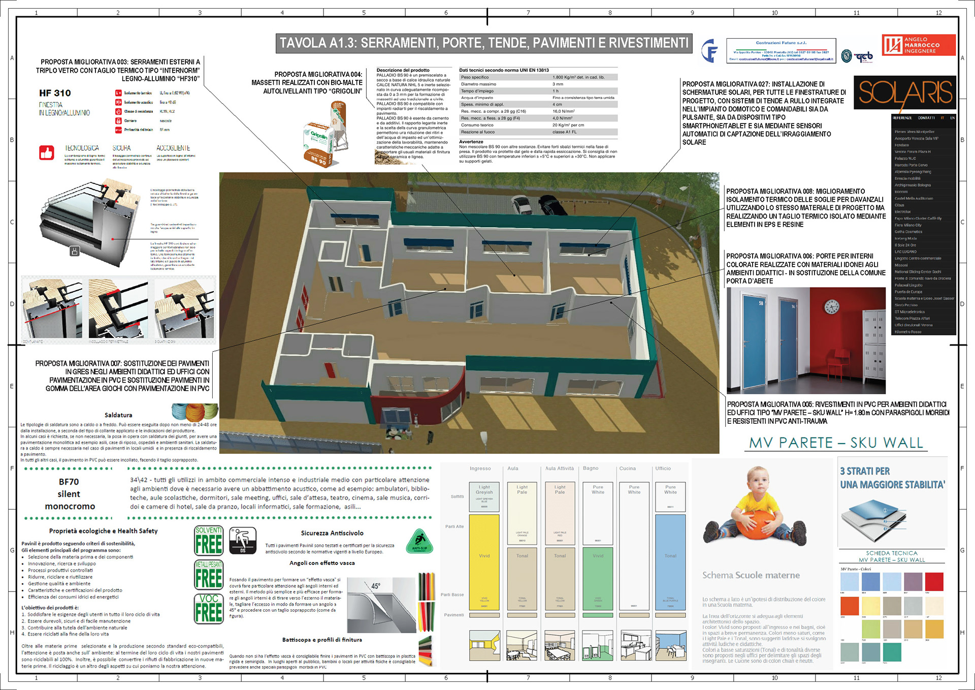 Esempio di elaborato tecnico particolareggiato destinato ad una Offerta Tecnica Migliorativa di una Gara d'Appalto