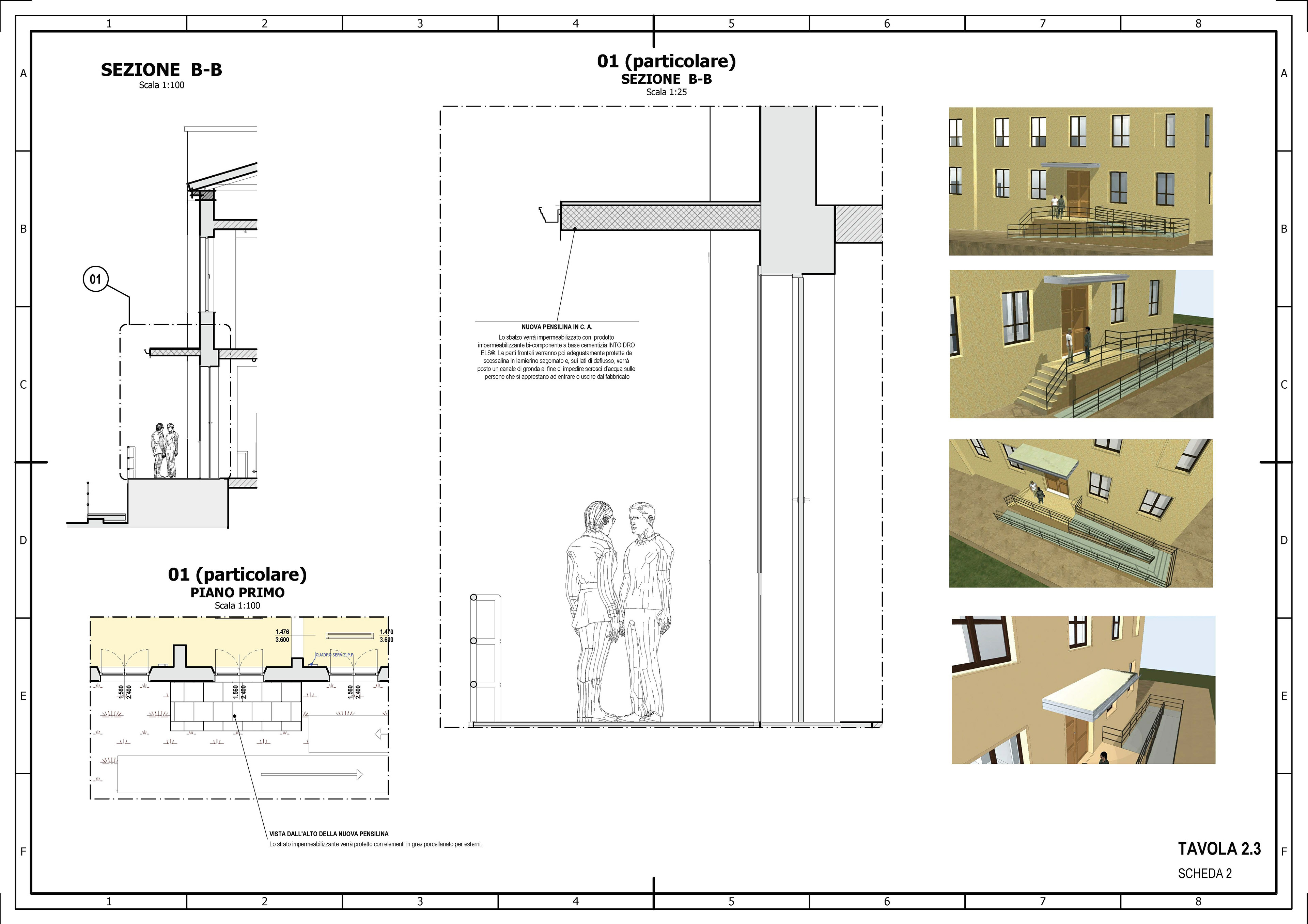 Esempio di elaborato tecnico particolareggiato destinato ad una Offerta Tecnica Migliorativa di una Gara d'Appalto
