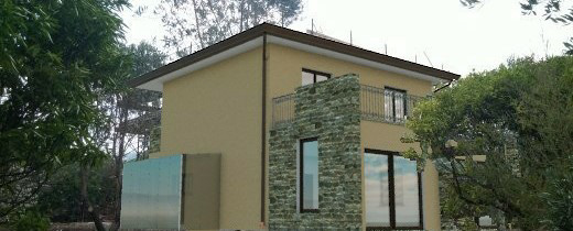 Rendering e foinserimento fabbricato realizzato nel Comune di Castellabate (SA)