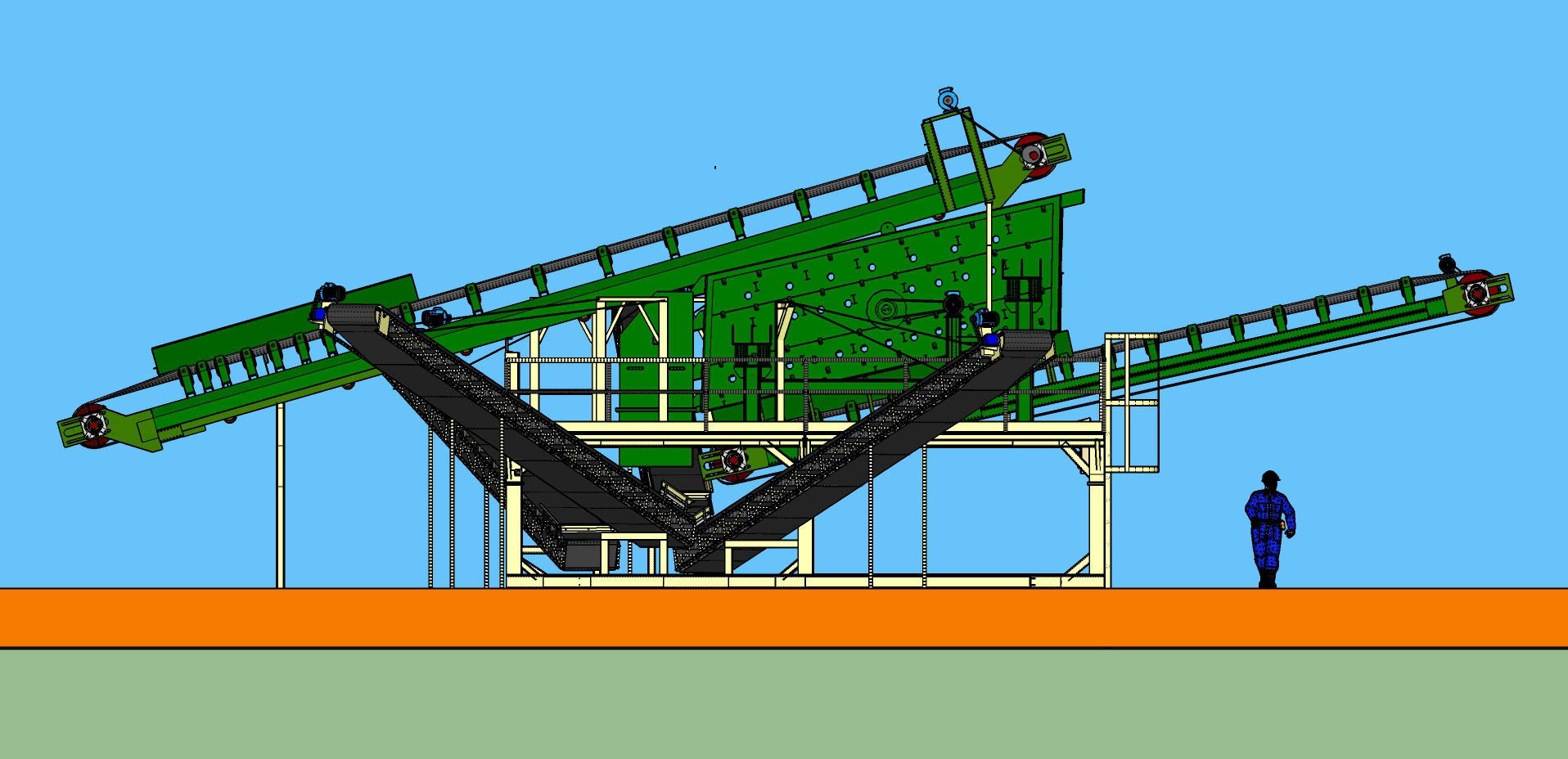 Ricostruzione digitale ed elaborazione grafica di un mulino per inerti 