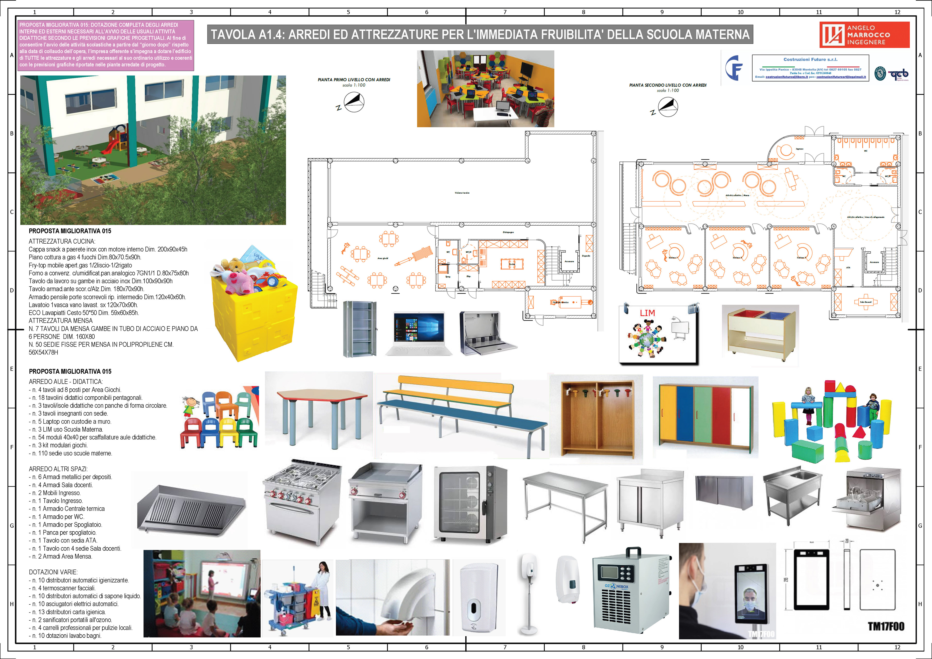 Esempio di elaborato tecnico particolareggiato destinato ad una Offerta Tecnica Migliorativa di una Gara d'Appalto