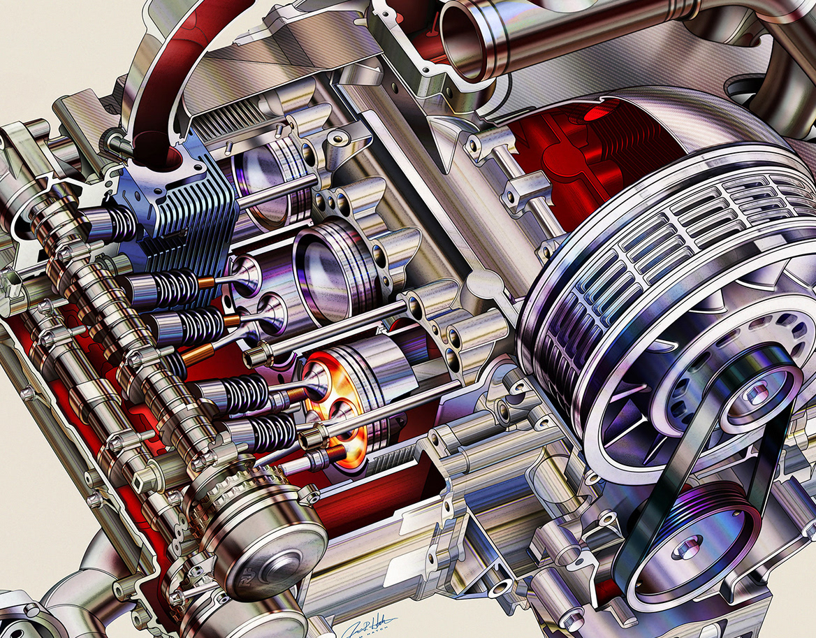 Jim Hatch - Technical Illustration - Automotive Illustration