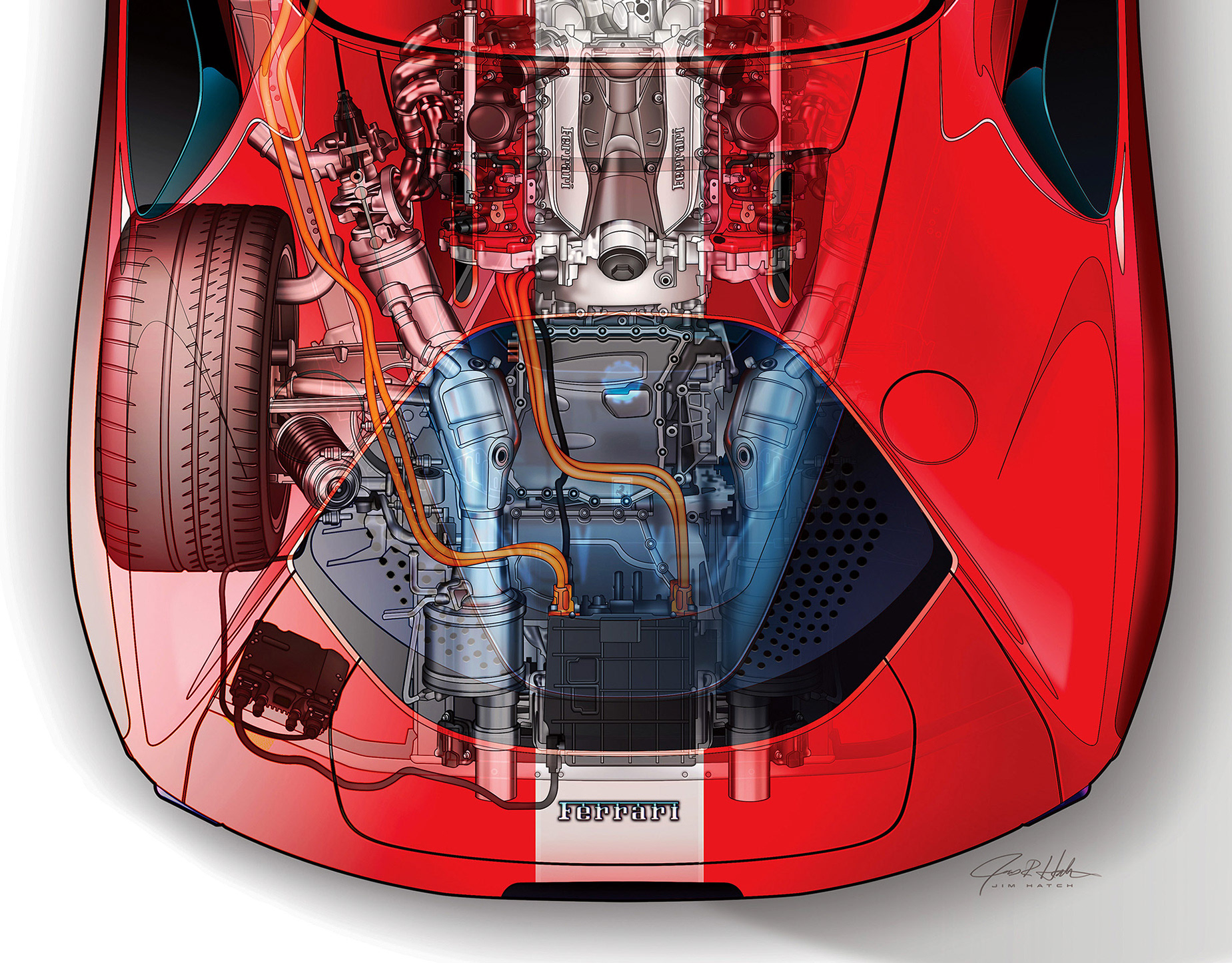 Jim Hatch - Technical Illustration - Automotive Illustration