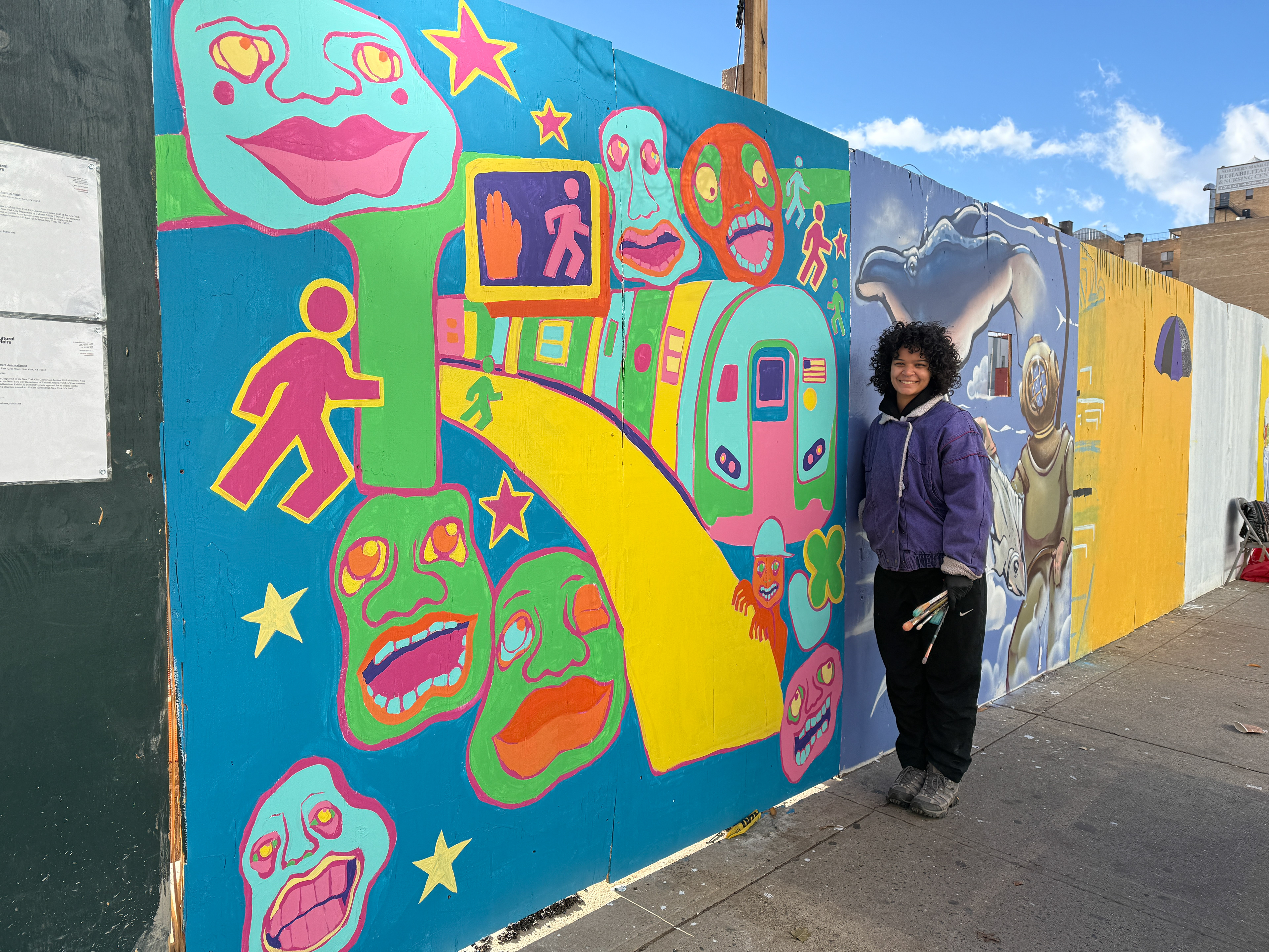 Mural for Uptown Grand Central Project in Harlem, NY