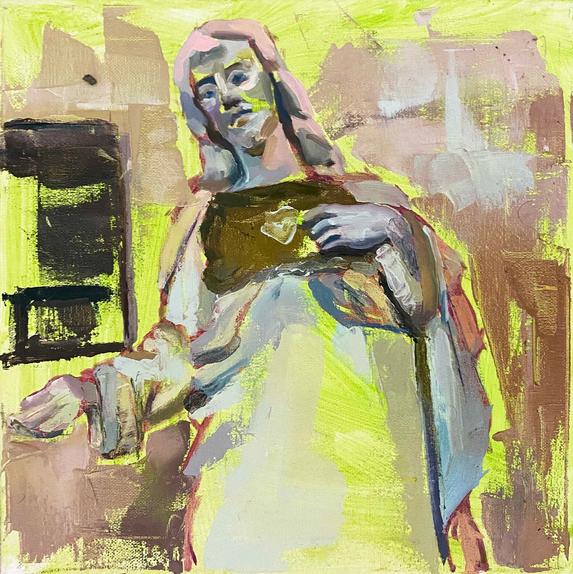 Untitled, oil on canvas, 12" x 12", 2020